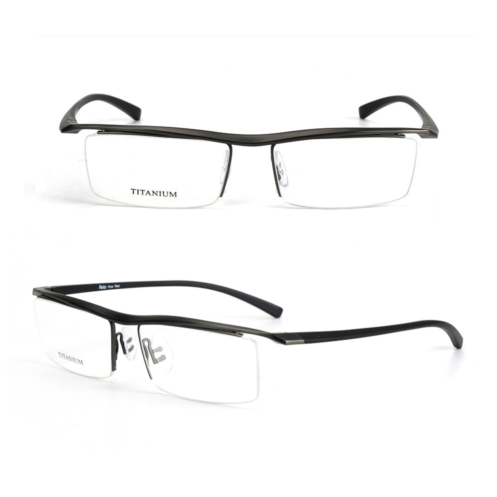 EDGE Semi Rimless Titanium Frames Titanium Optix