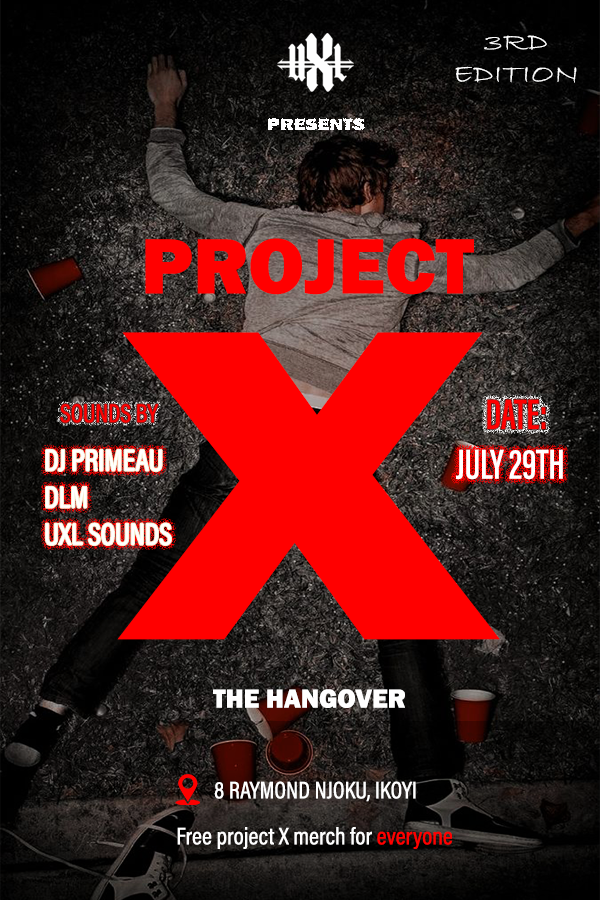 project x party flyer