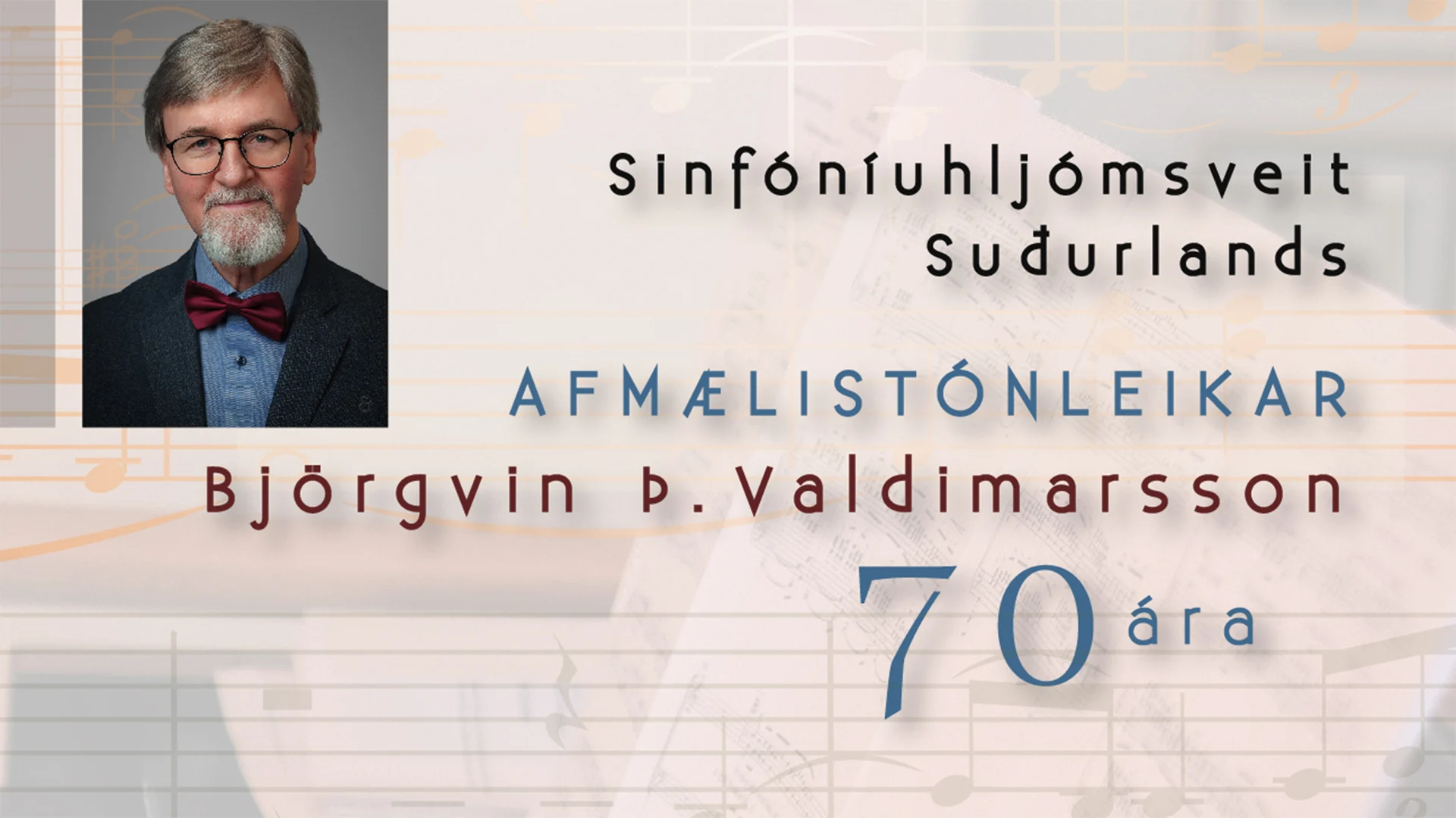 Afmælistónleikar - Björgvin Þ. Valdimarsson 70 ára
