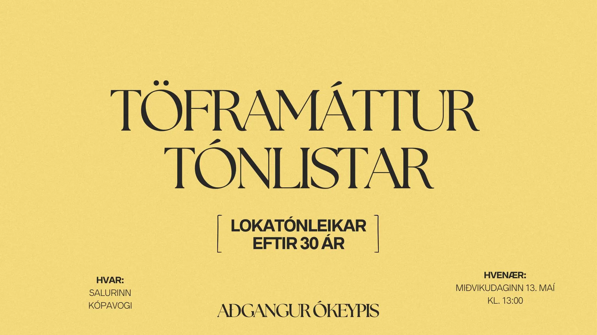 Töframáttur tónlistar