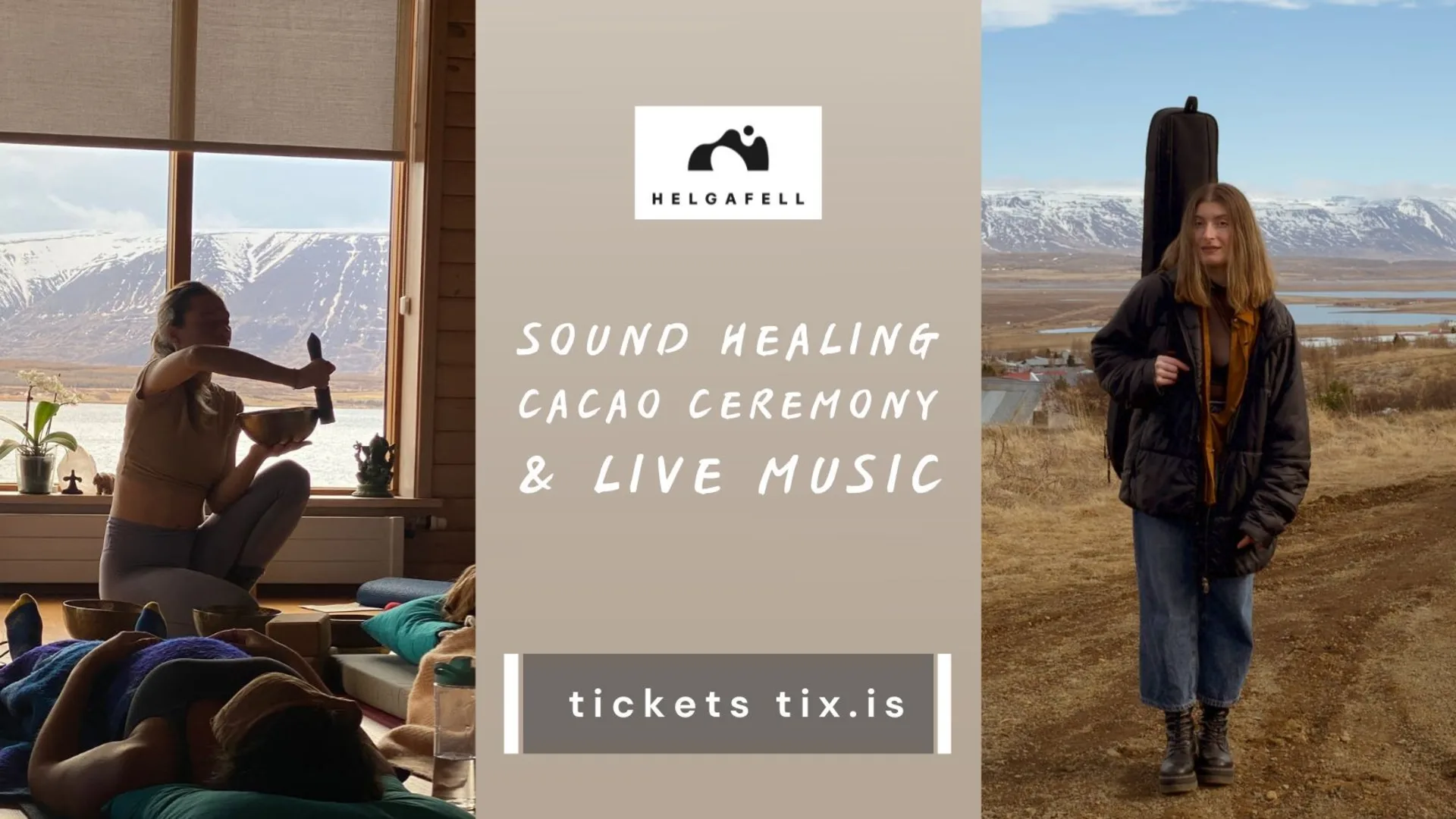 Sound healing, cacao ceremony and live music