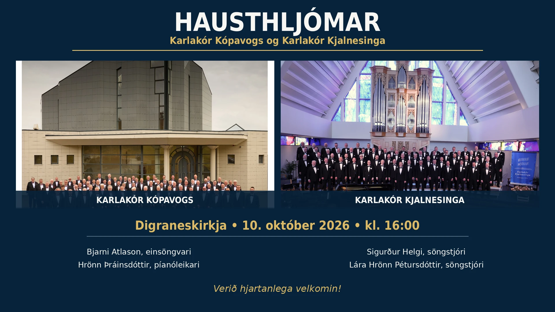 Hausthljómar – Karlakór Kópavogs og Karlakór Kjalnesinga