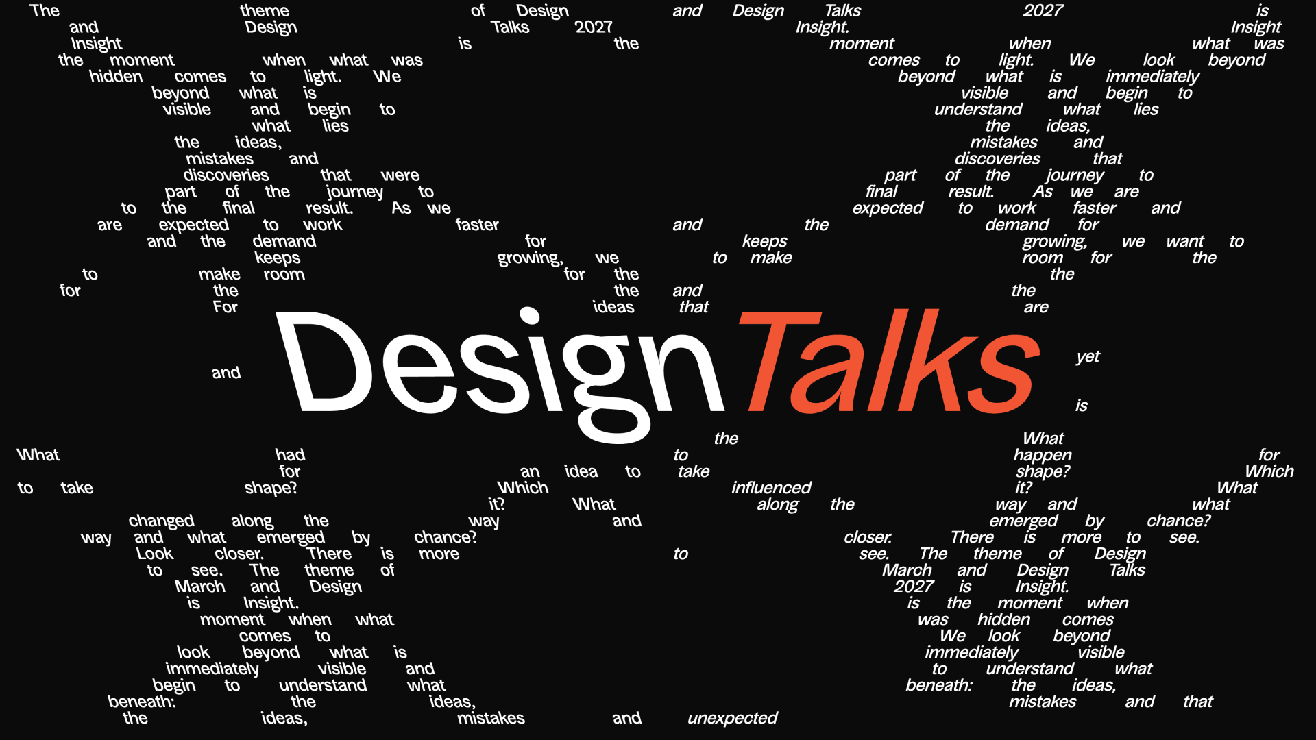 DesignTalks 2027