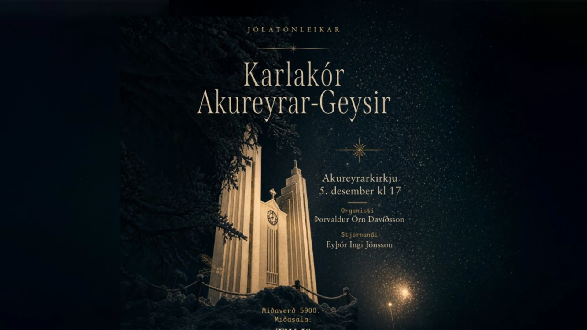 Jólatónleikar Karlakórs Akureyrar Geysis