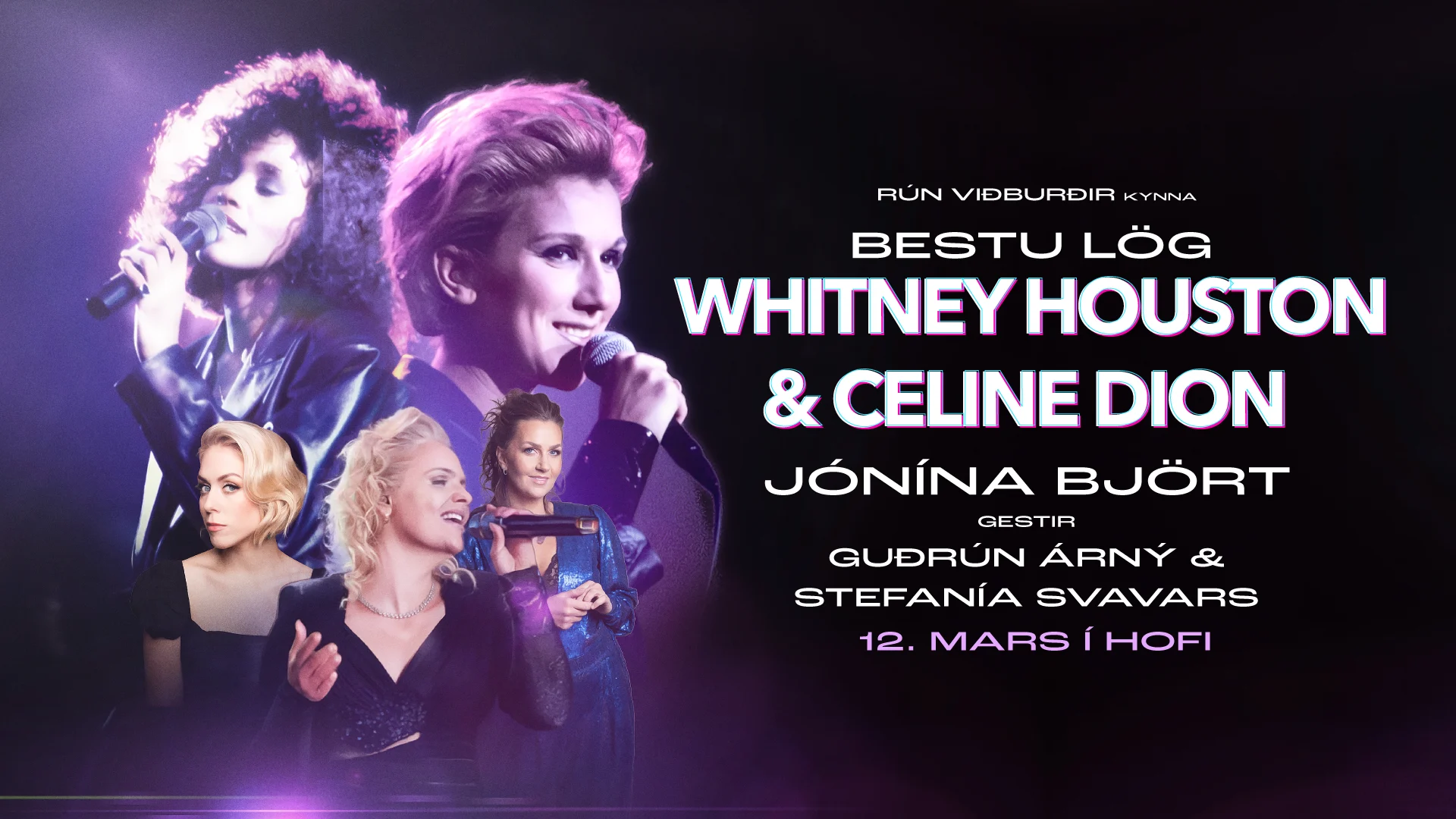 Bestu lög Whitney Houston og Celine Dion