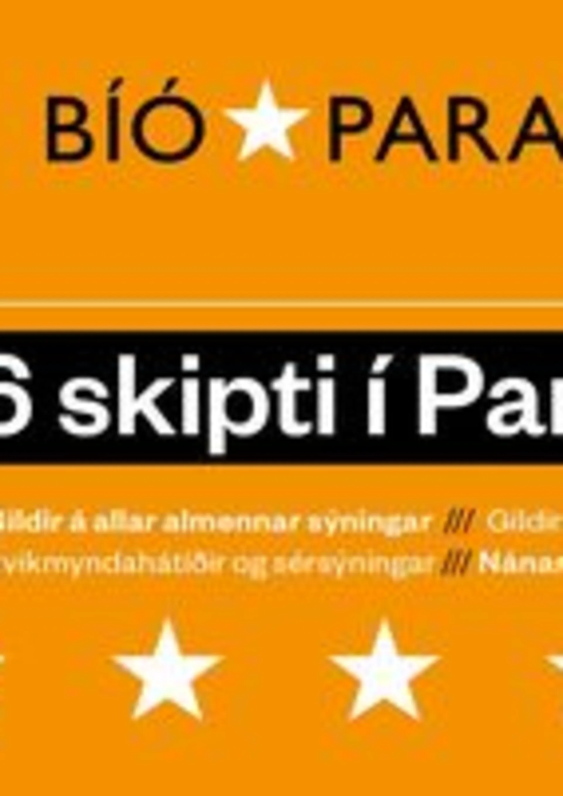 Klippikort í Bíó Paradís