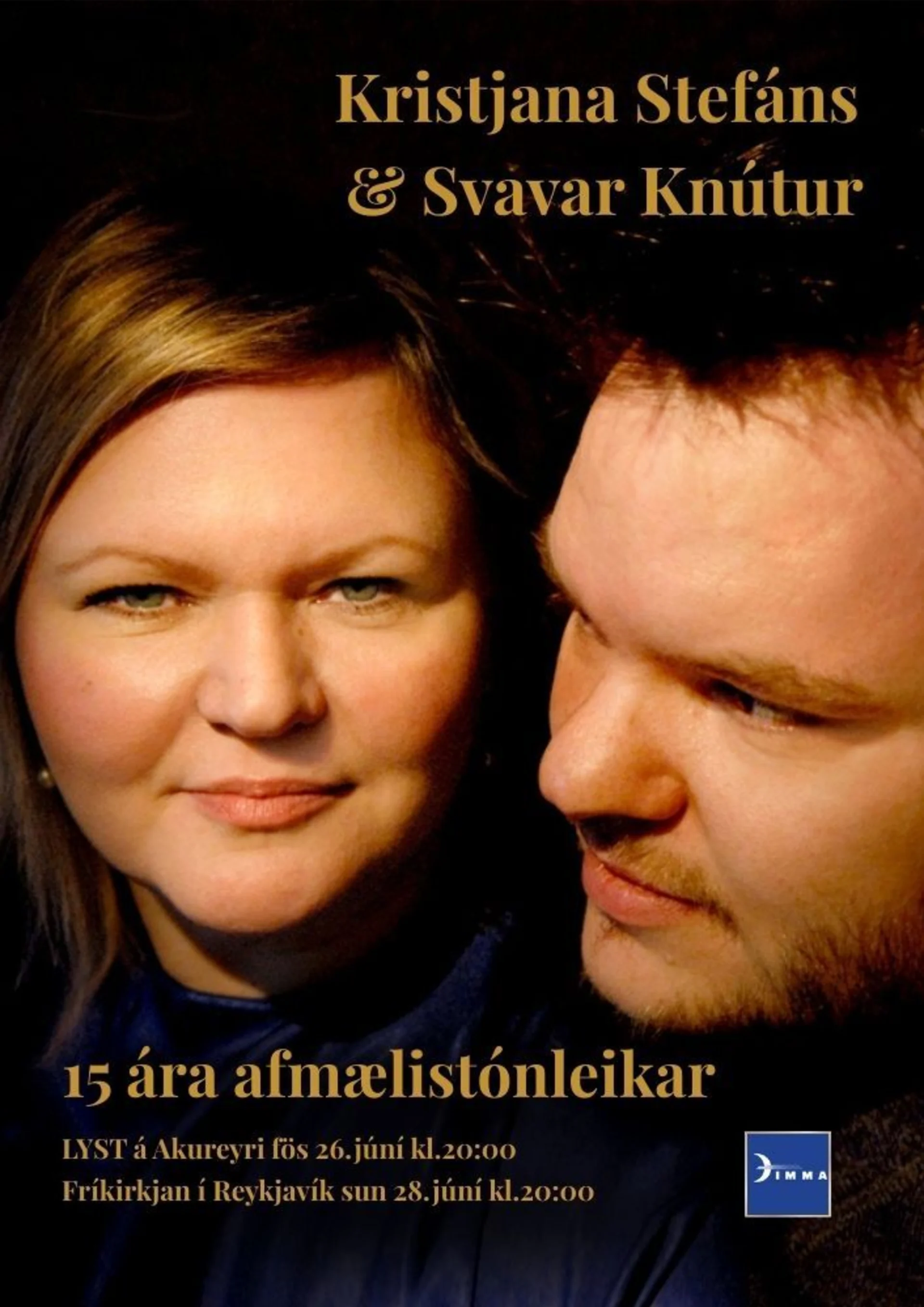 Kristjana Stefáns og Svavar Knútur- 15 ára afmælistónleikar