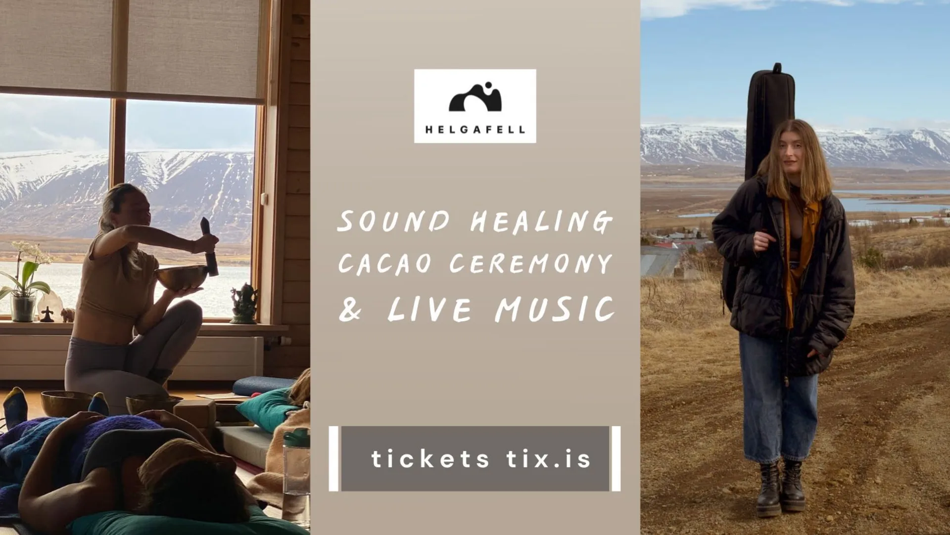 Sound healing, cacao ceremony and live music