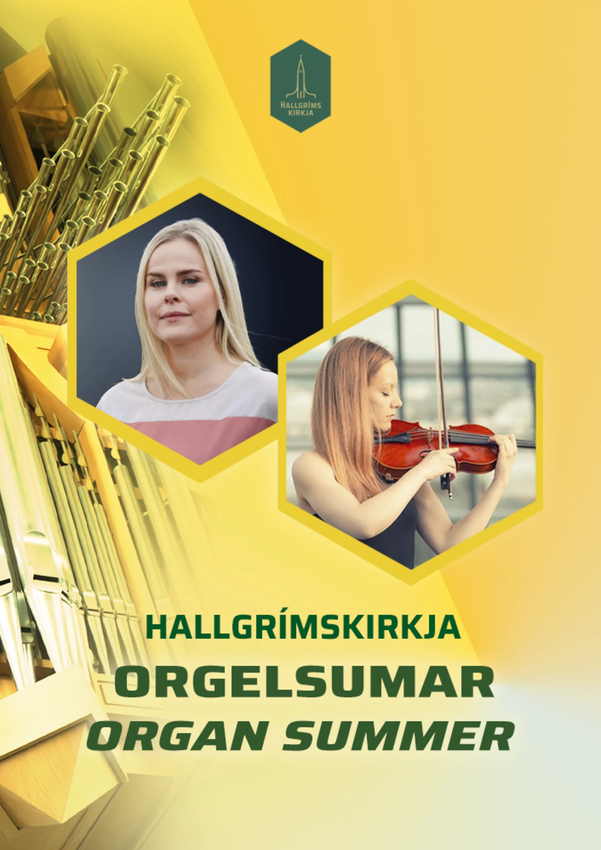 Orgelsumar í Hallgrímskirkju - Elísabet Þórðardóttir, orgel og Hulda Jónsdóttir, fiðla