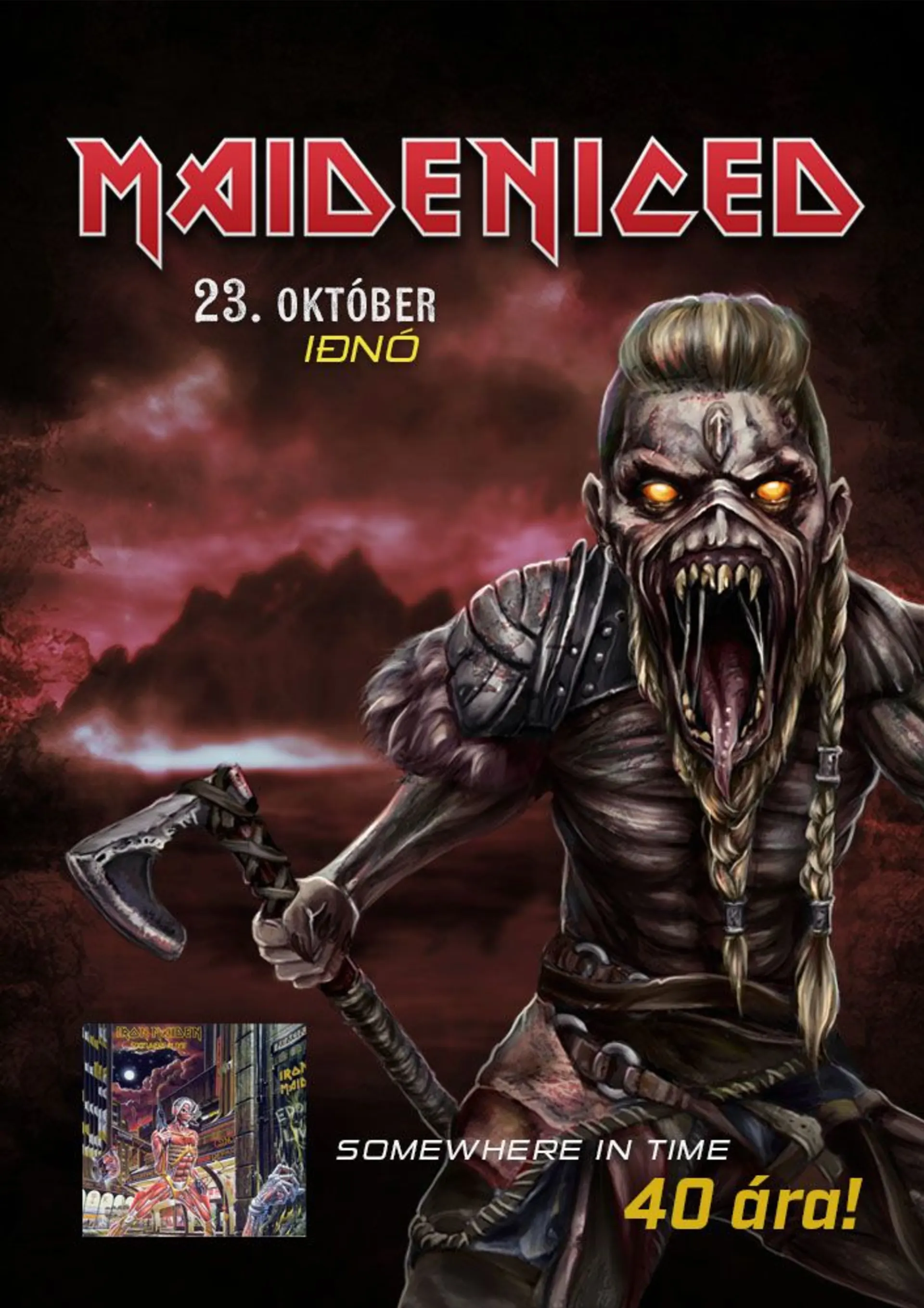 MaidenIced - Somewhere in Time í Iðnó
