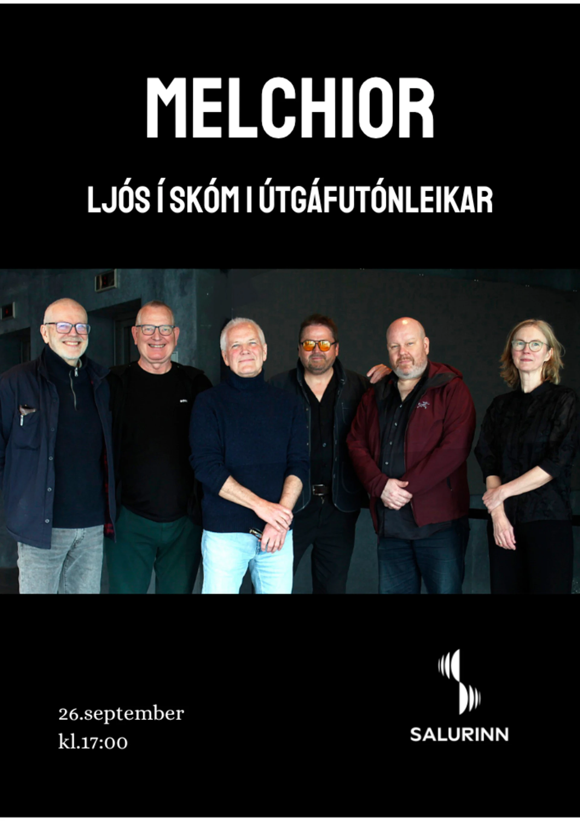 Melchior | Ljós í skóm - Útgáfutónleikar í Salnum