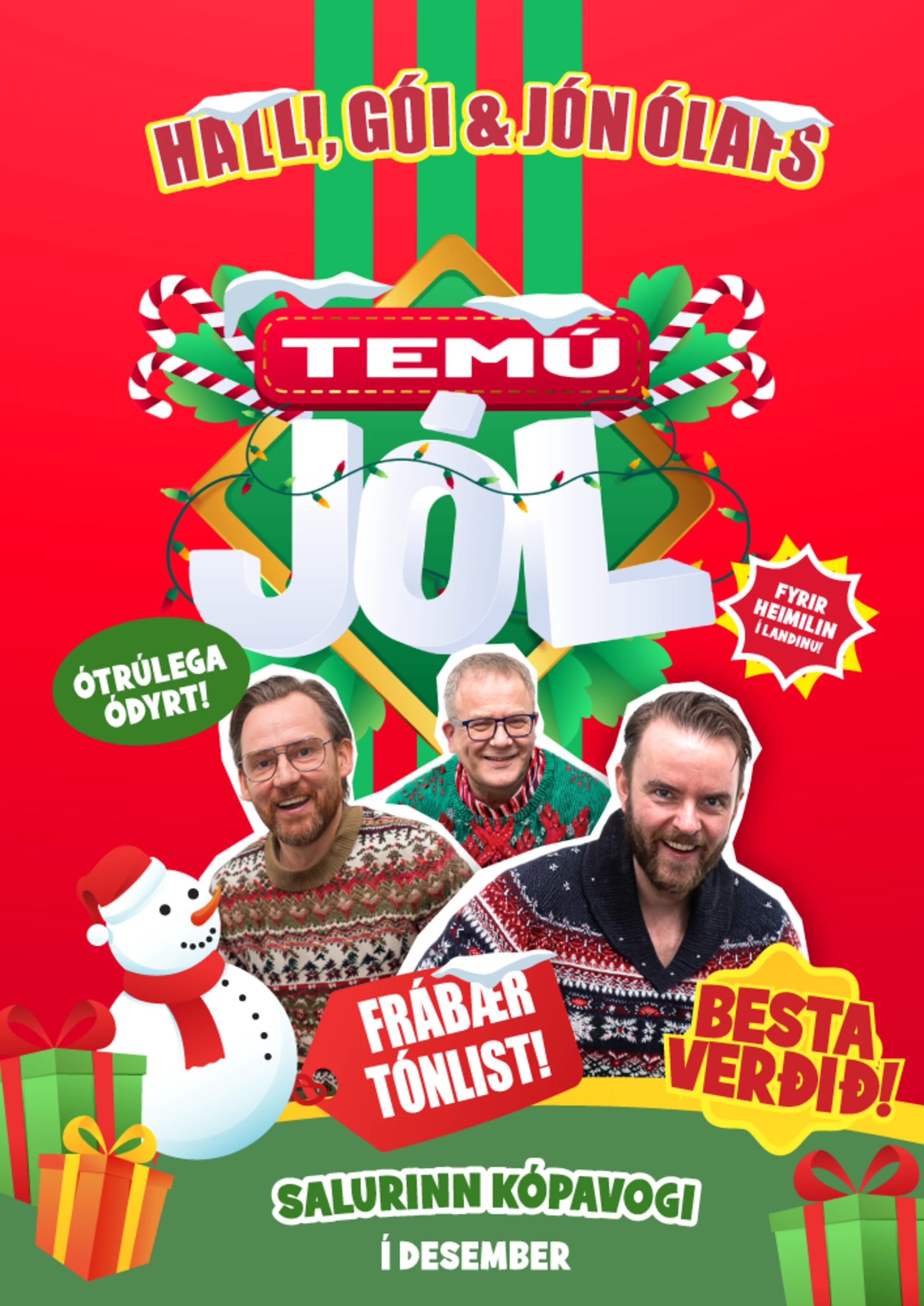 Temú jól með Halla, Góa & Jóni Ólafs