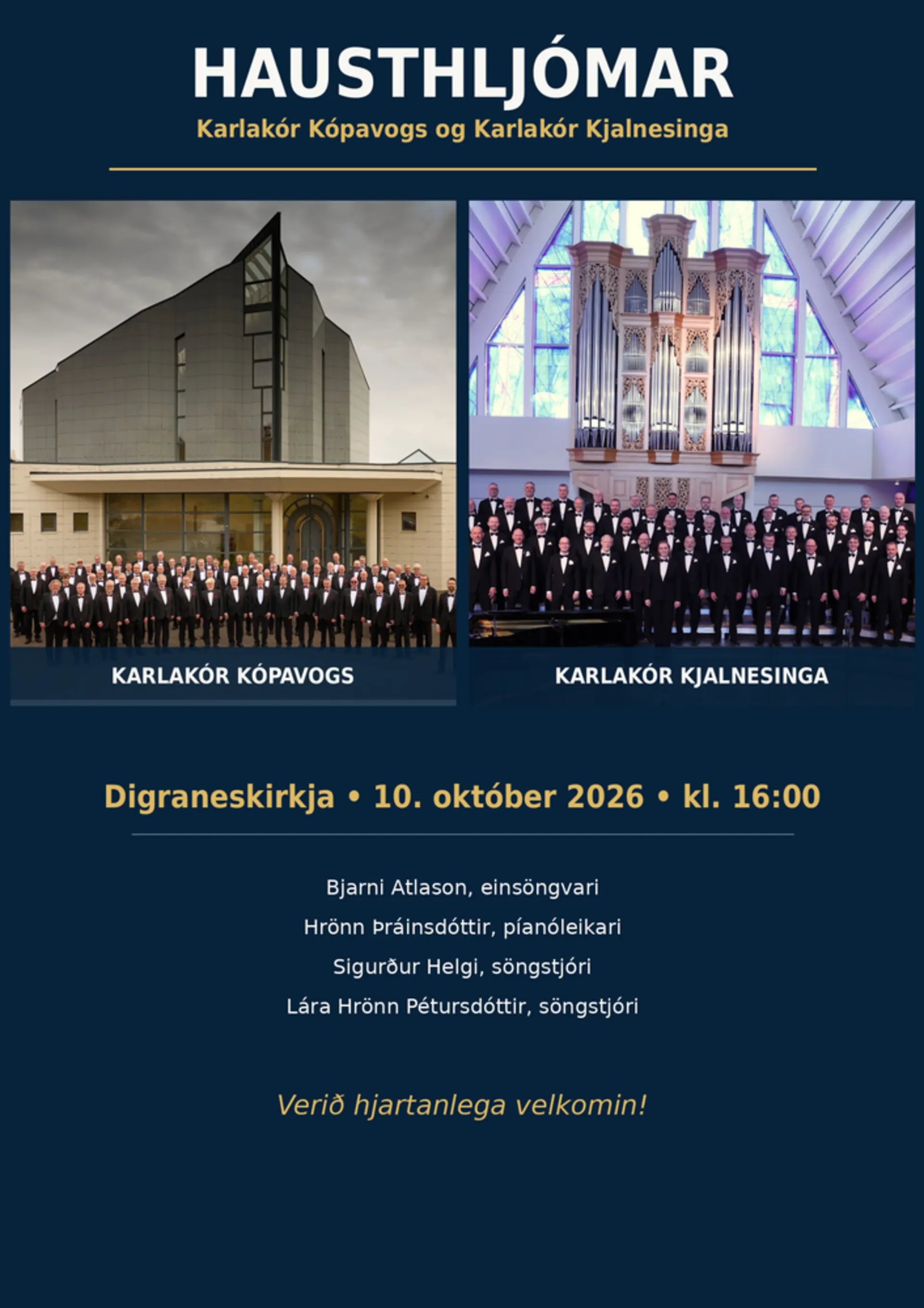 Hausthljómar – Karlakór Kópavogs og Karlakór Kjalnesinga