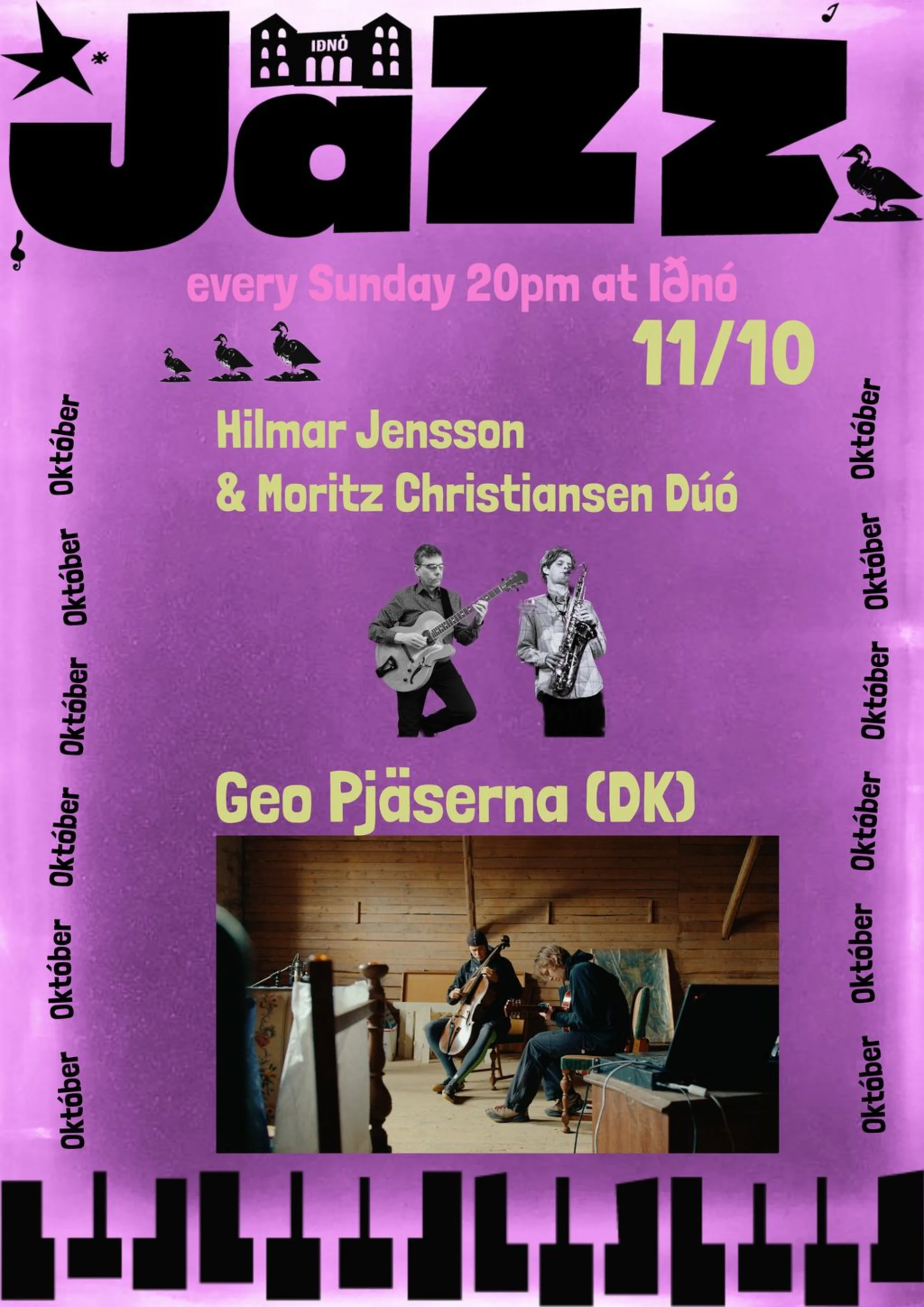 Geo Pjäserna (DK) and Hilmar Jensson & Moritz Christiansen duo