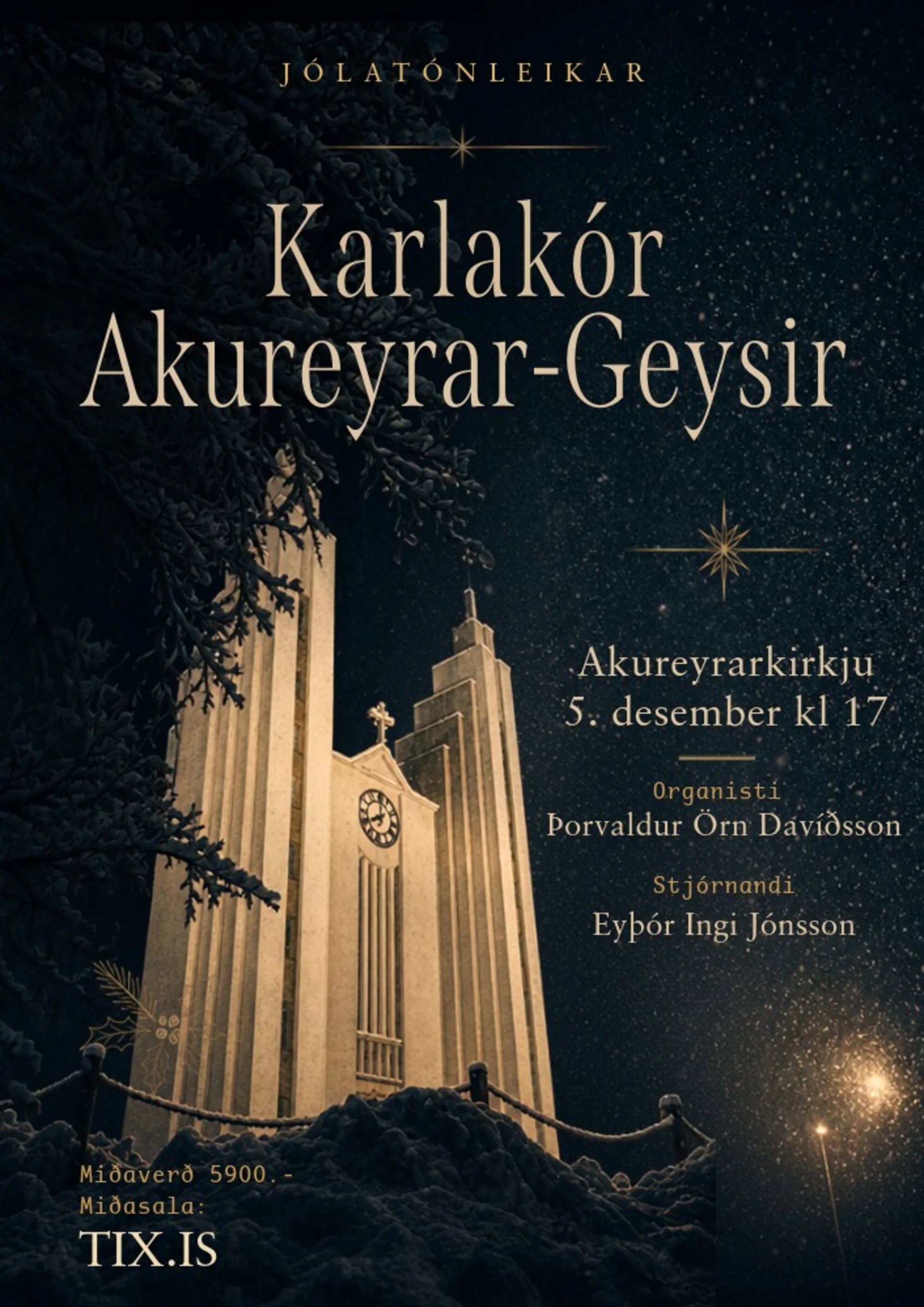 Jólatónleikar Karlakórs Akureyrar Geysis