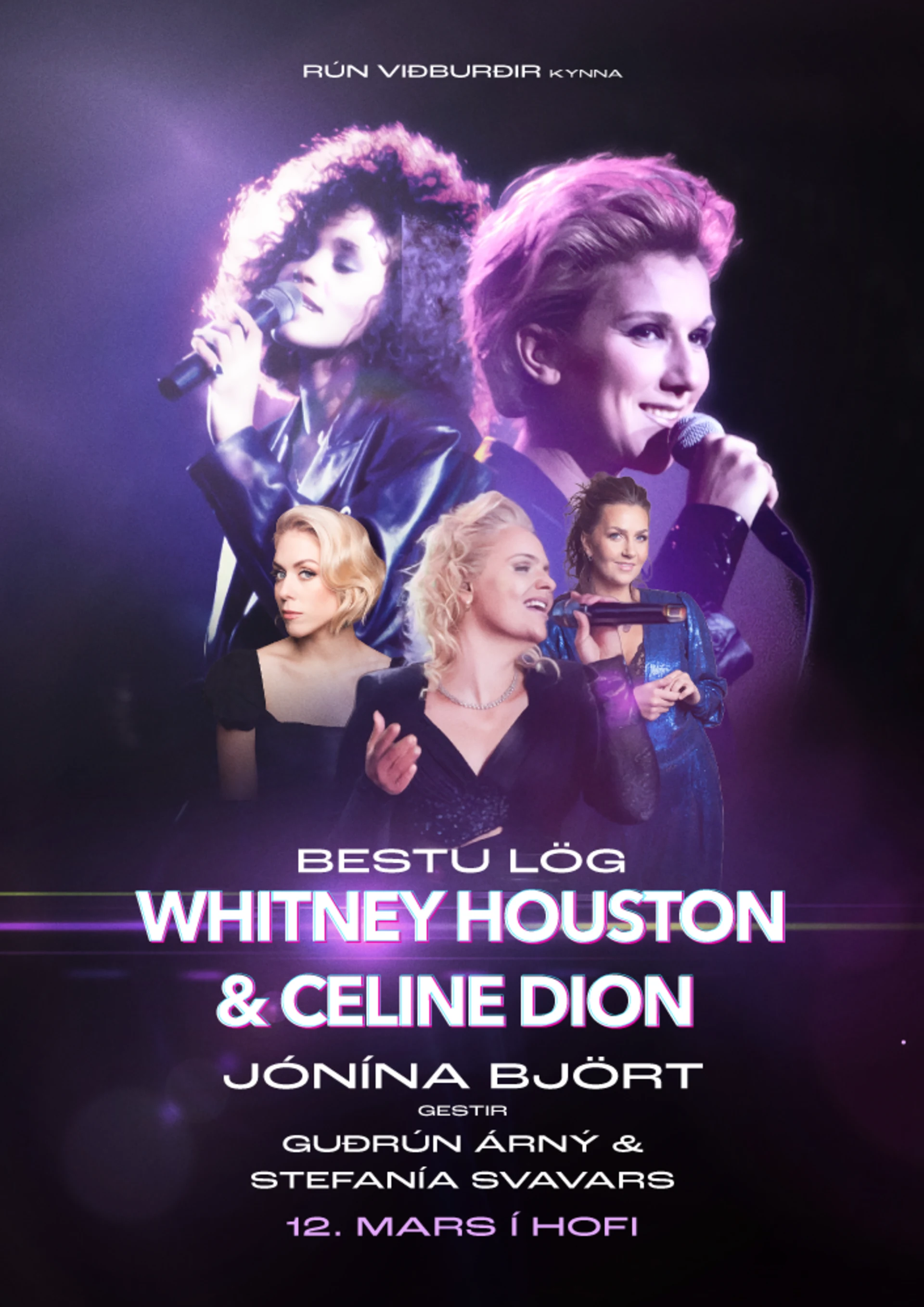 Bestu lög Whitney Houston og Celine Dion