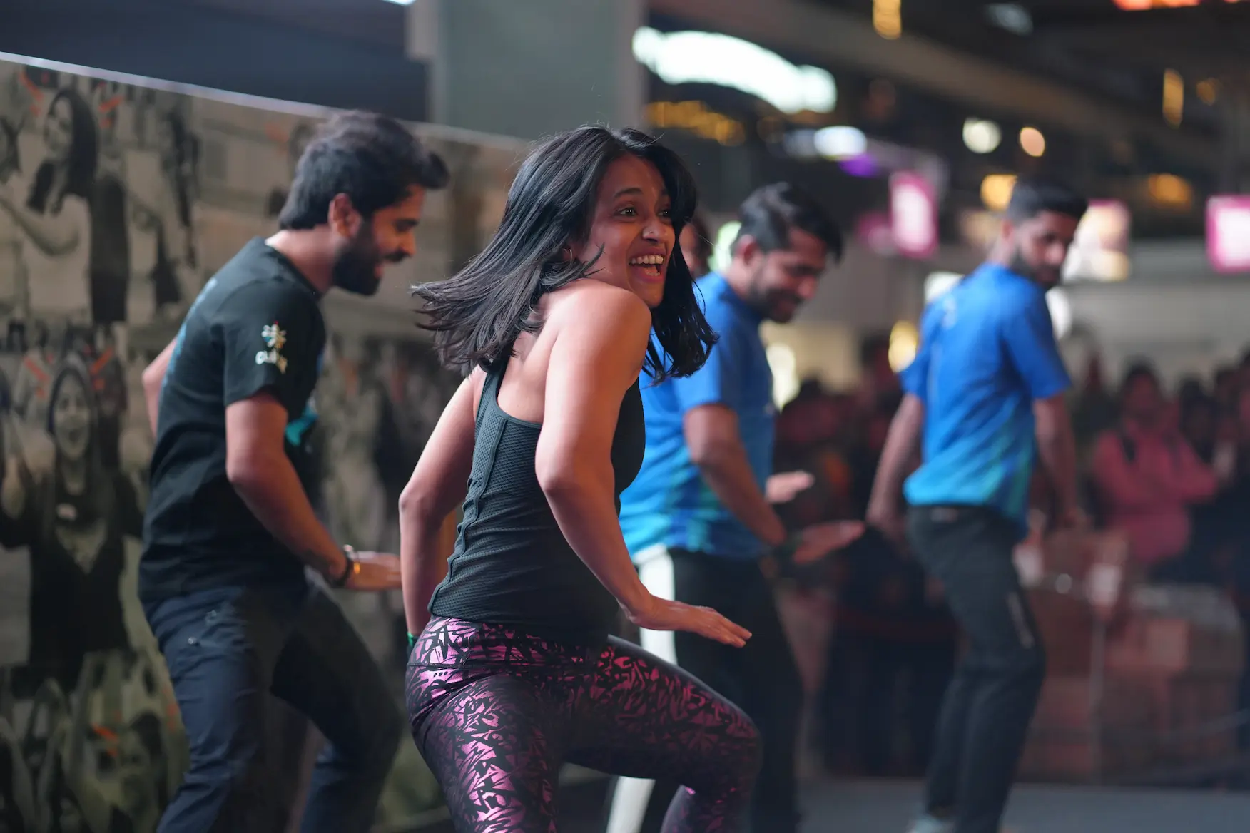 dance party at gurugram wellness carnival