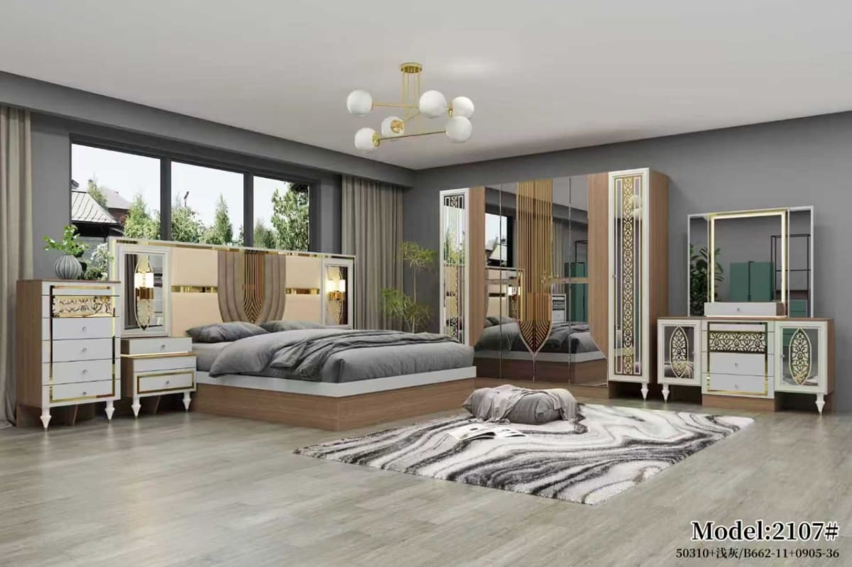 Chambre à coucher complète design, luxe et élégance
