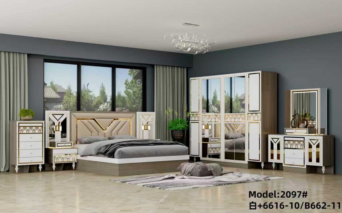 Chambre à coucher complète design, luxe et élégance