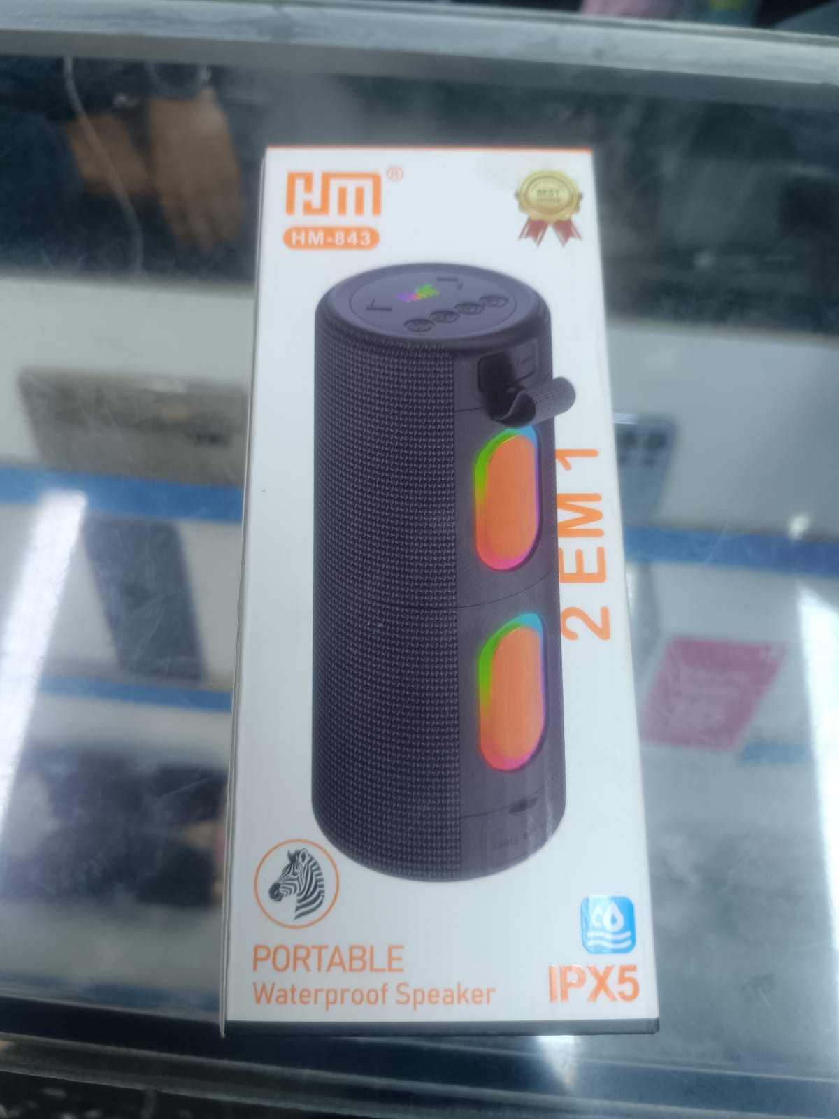 Enceinte Bluetooth portable HM-843 étanche avec LED