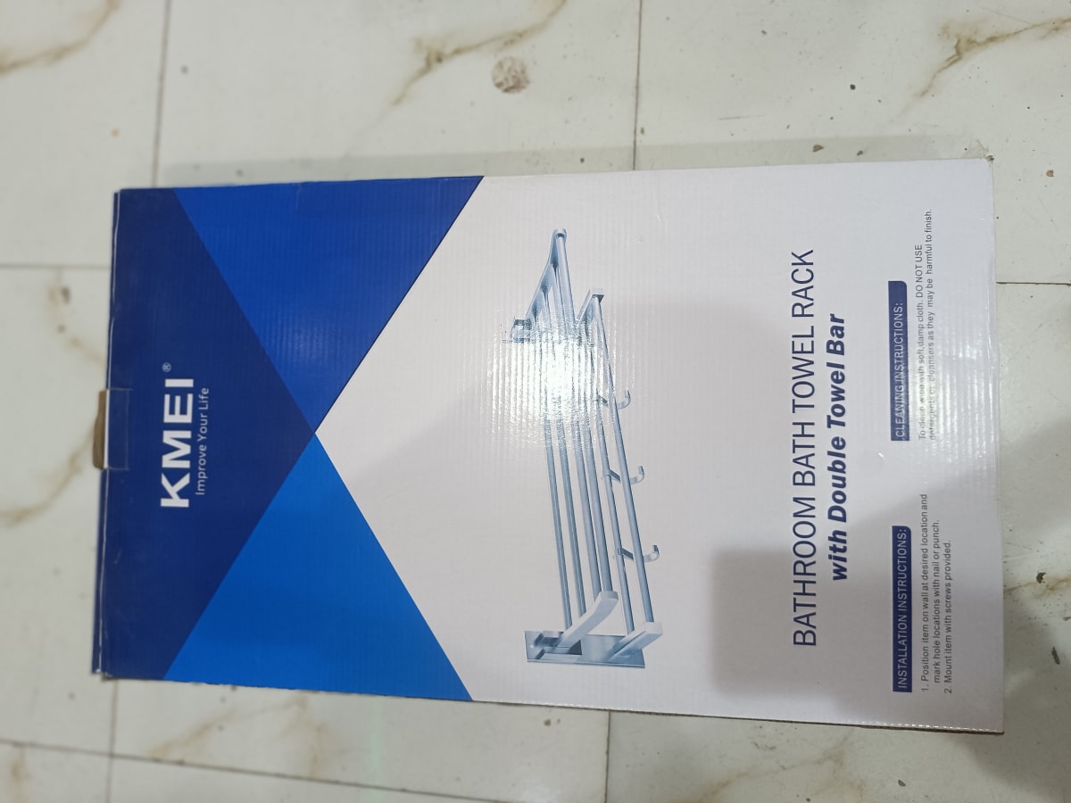 Porte-serviettes mural KMEI avec double barre