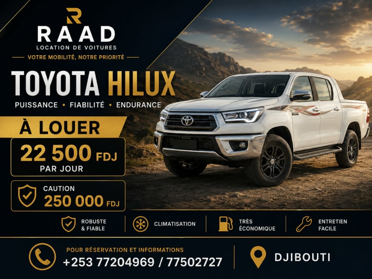 Toyota Hilux à louer - puissance et fiabilité garanties
