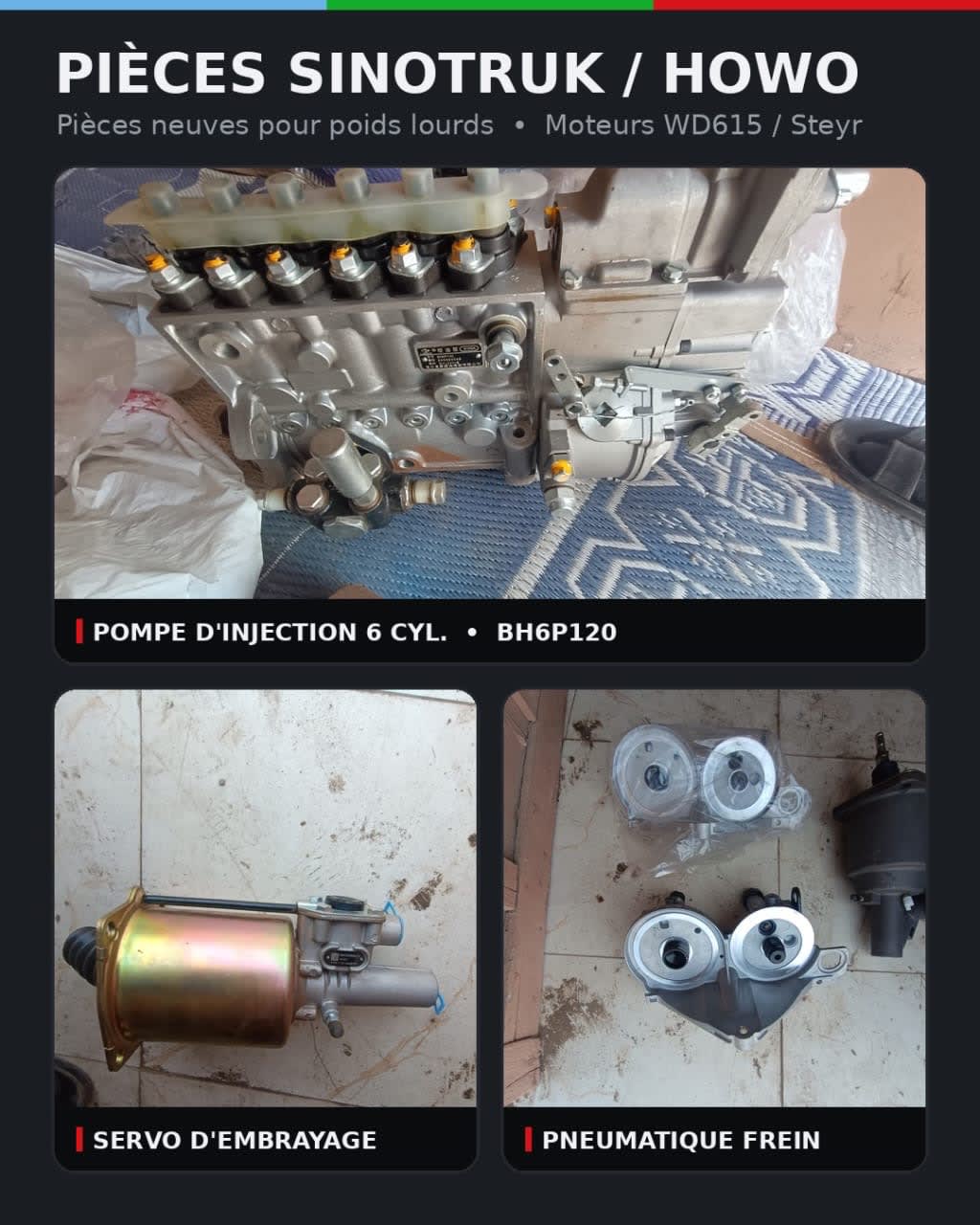 🚛 PIÈCES DÉTACHÉES SINOTRUK / HOWO — NEUVES