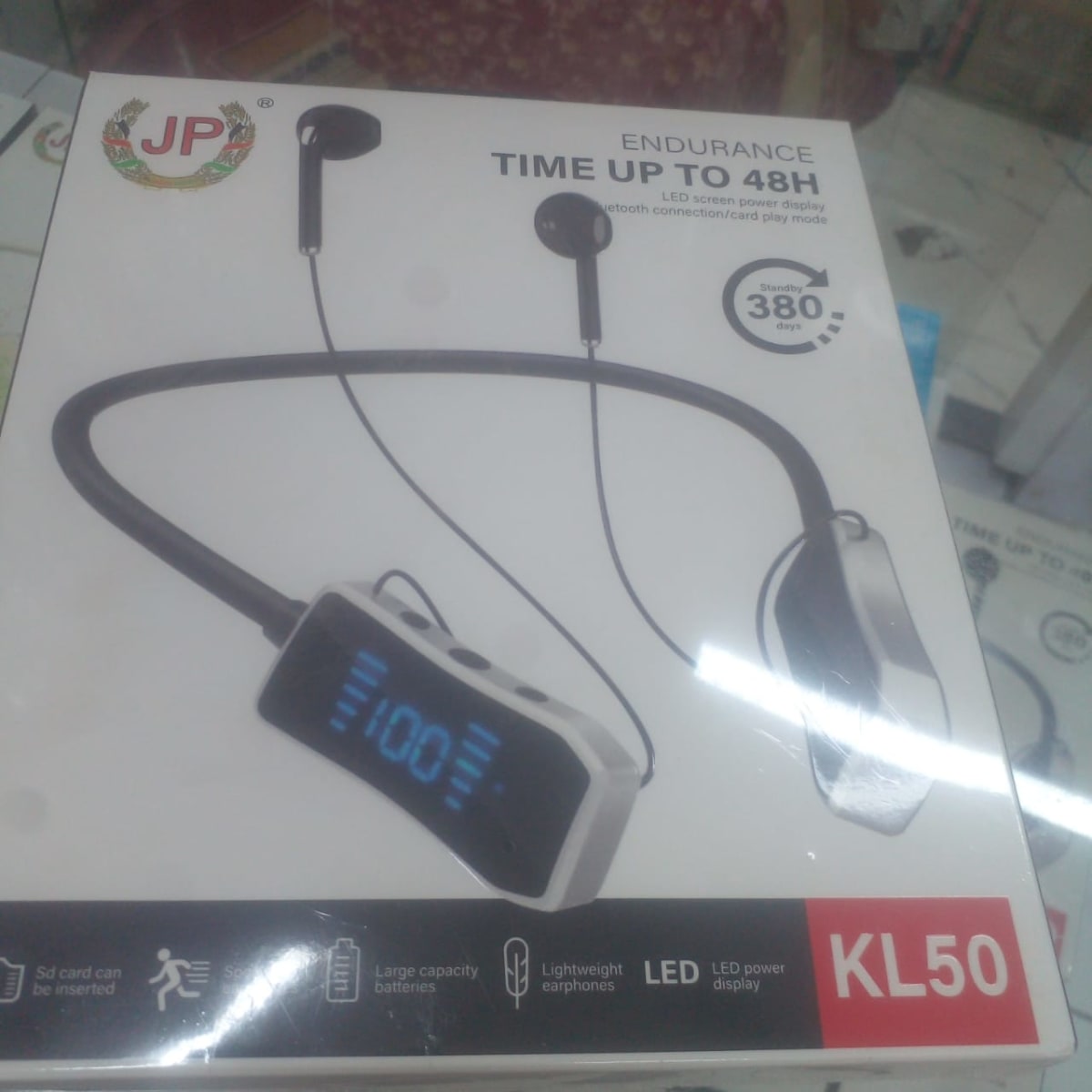 Écouteurs Bluetooth JP KL50 avec écran LED, neufs
