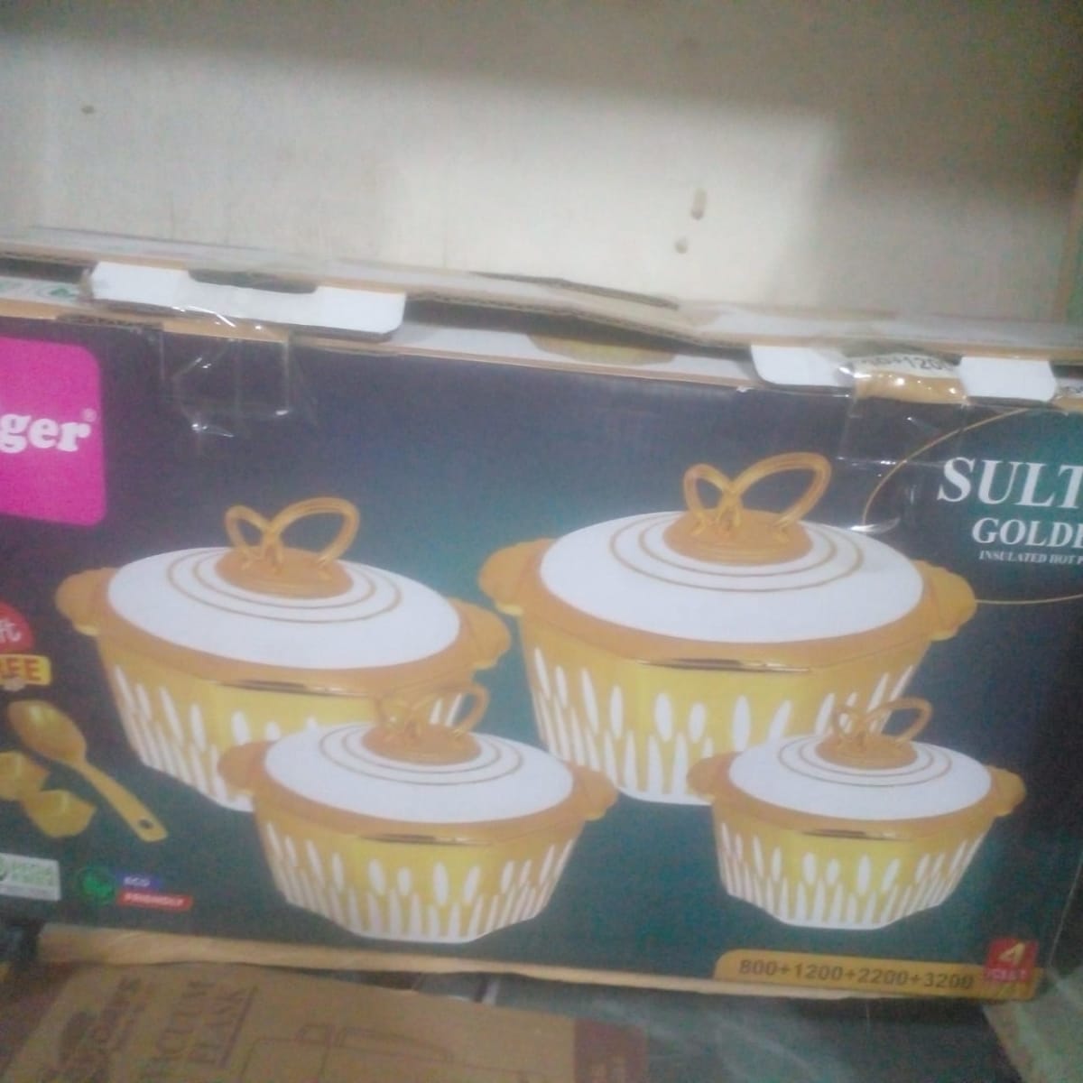 Set de 4 marmites isothermes Sultan Golden, neuves
