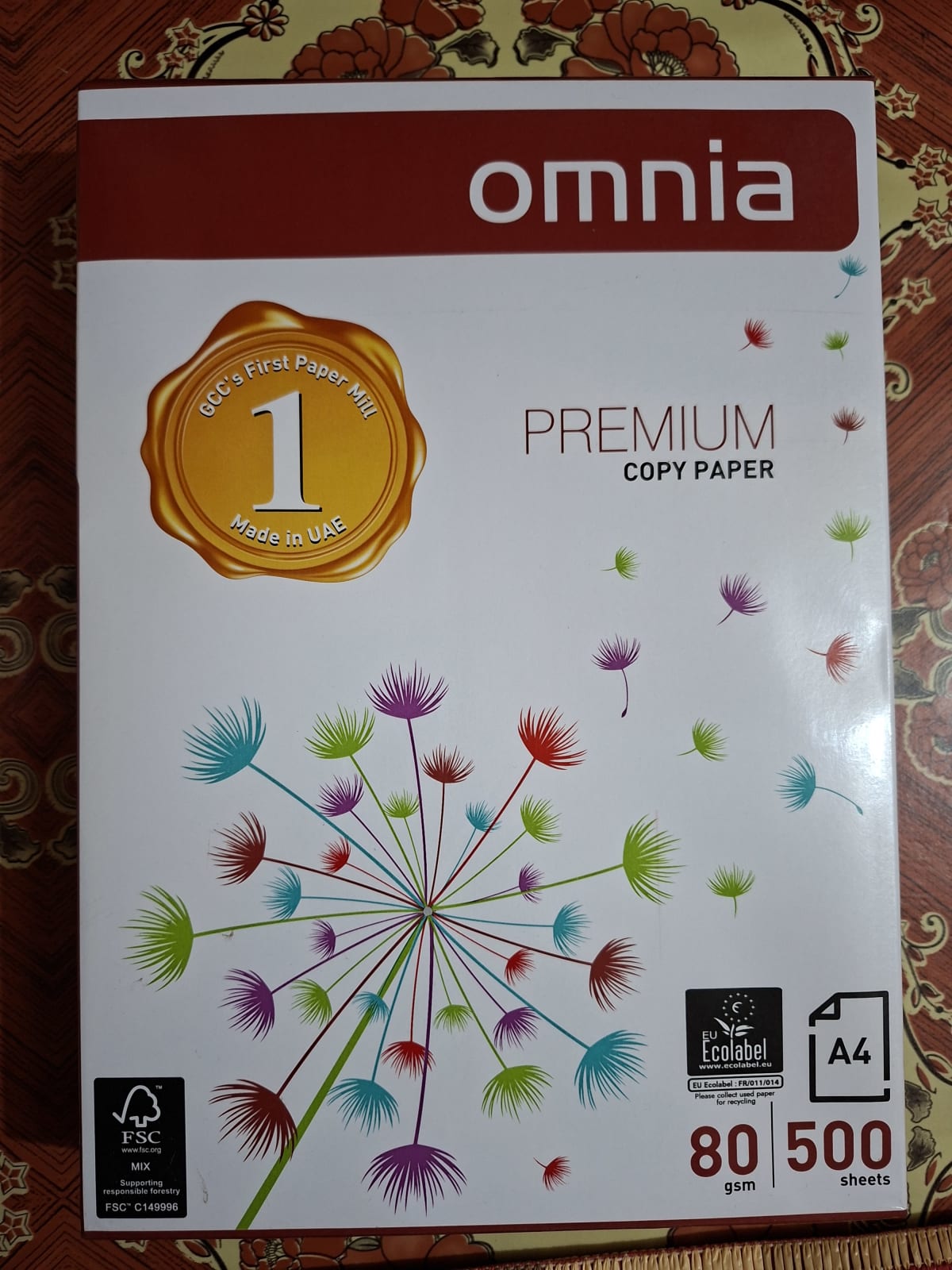 Rame de papier Omnia Premium A4 80g - 500 feuilles