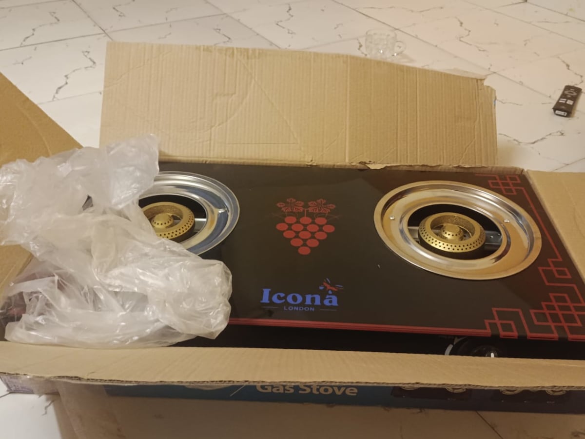 Cuisinière à gaz Icona London 3 feux, neuve en boîte
