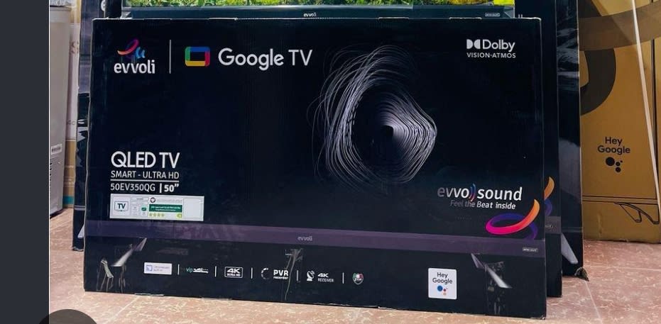 TV Evvoli QLED 50 pouces Smart Google TV neuve