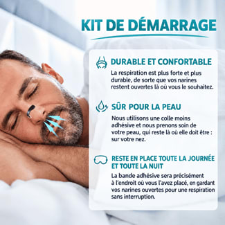 Kit de démarrage dilatateur nasal - sommeil et sport