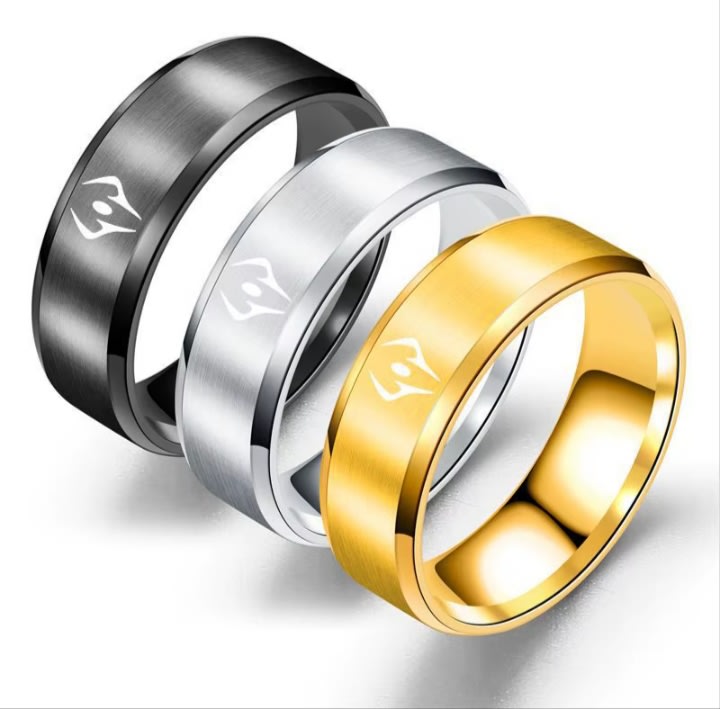 Bague Sukuna en acier inoxydable - style Jujutsu Kaisen