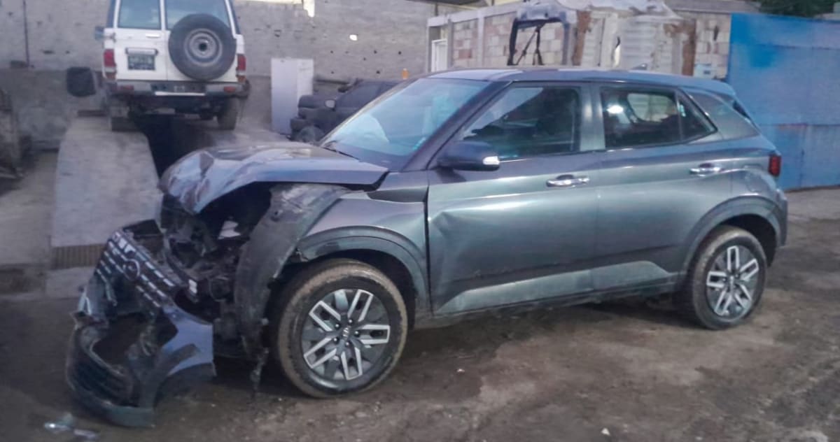 Hyundai Venue II, 2024, accidentée et à vendre en l’état.