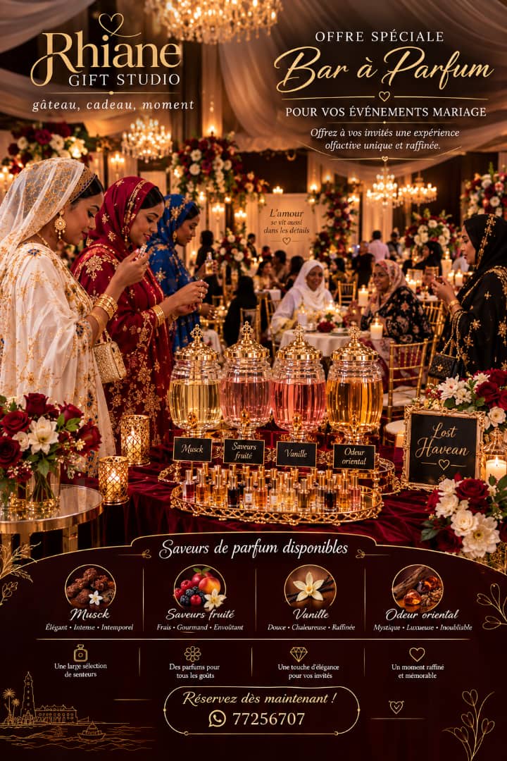 BAR À PARFUM POUR ÉVÉNEMENT