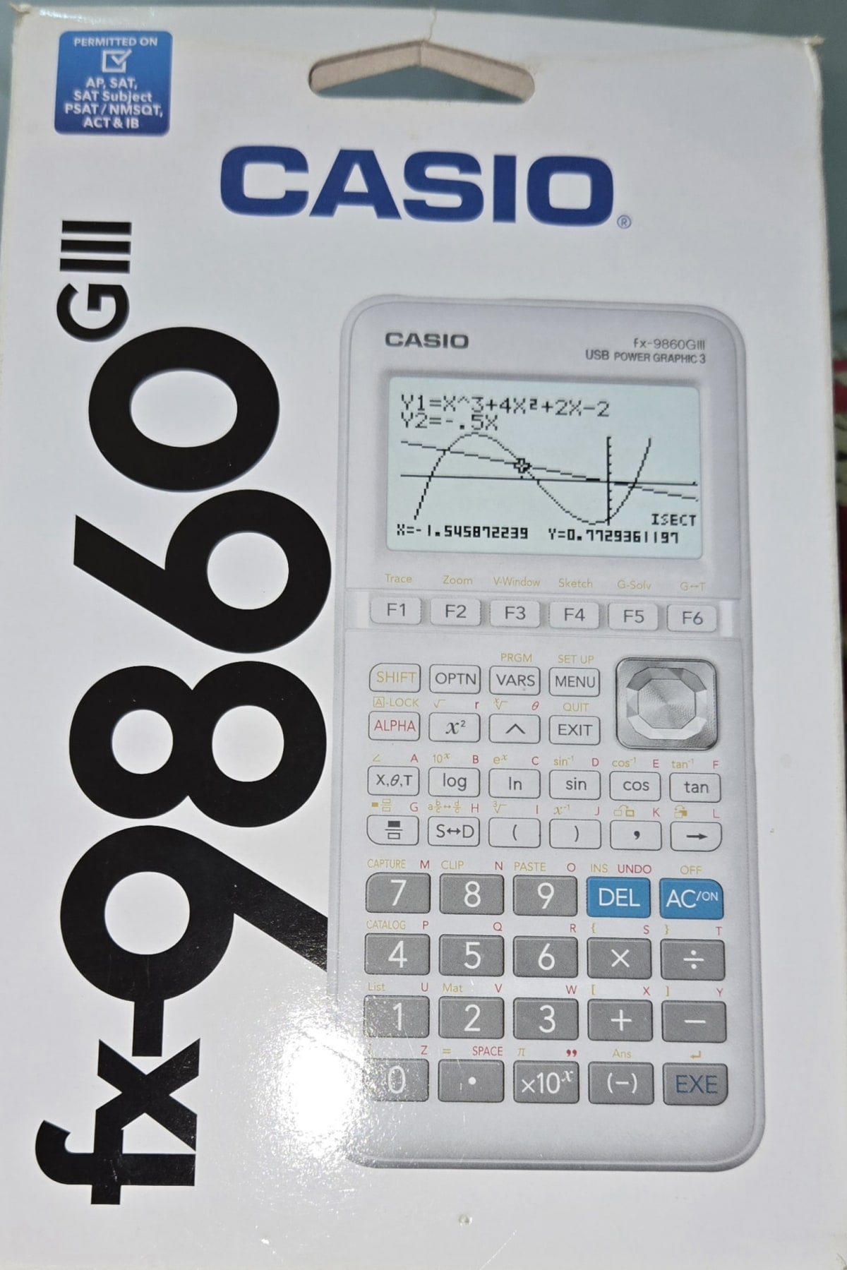 Calculatrice graphique Casio fx-9860GIII, quasi neuve