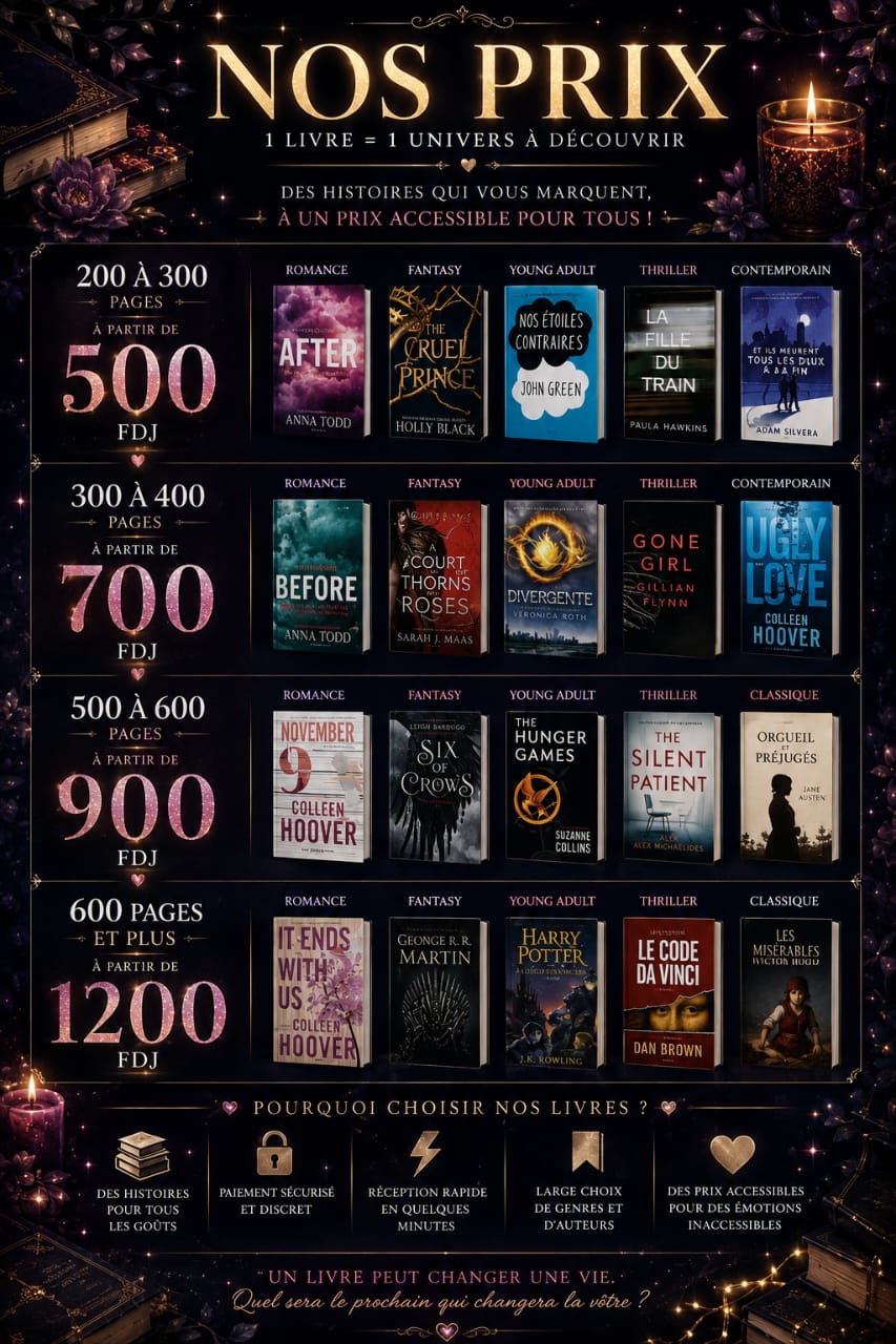 Vente de livres en PDF
