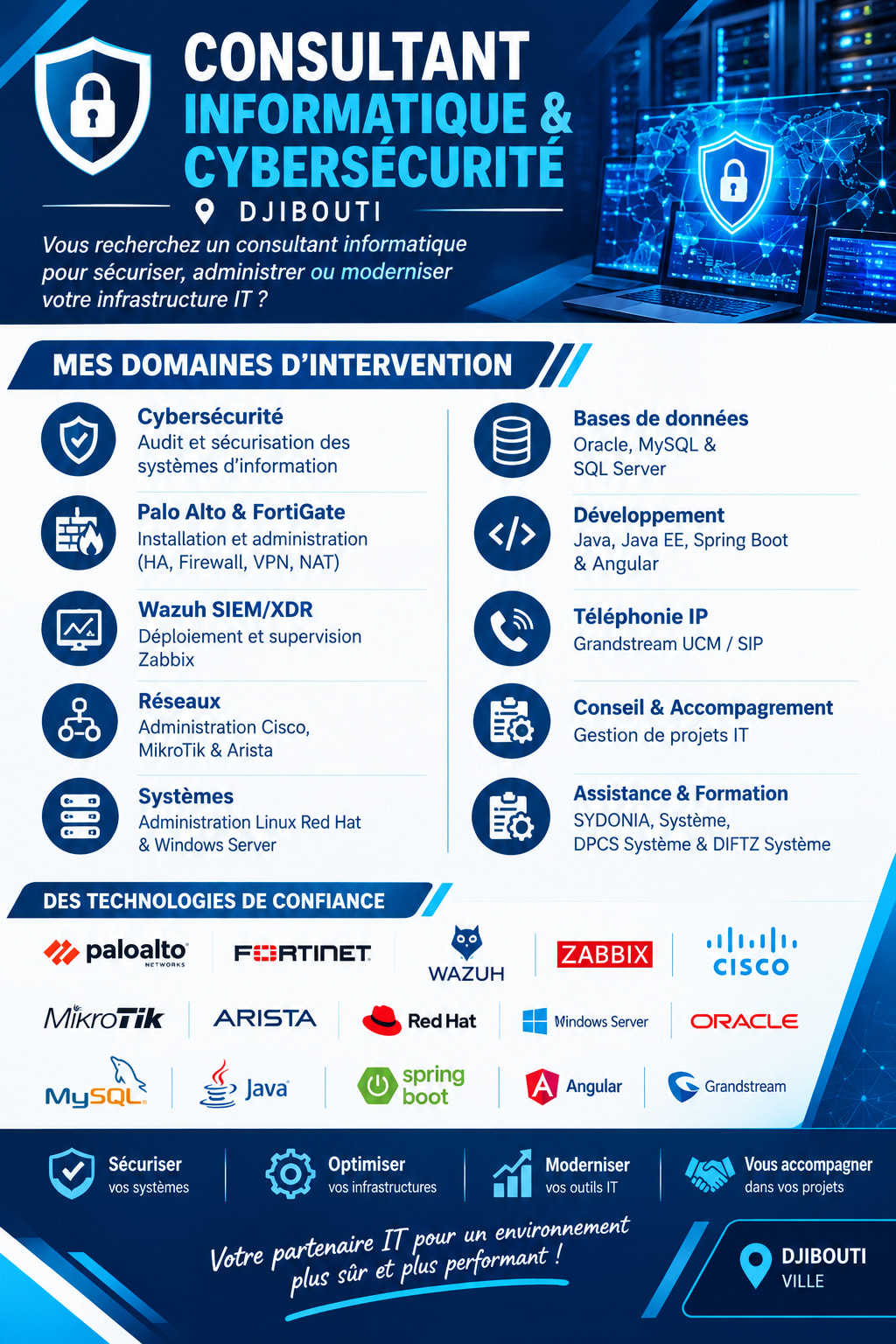 consultant en informatique & Cybersécurité