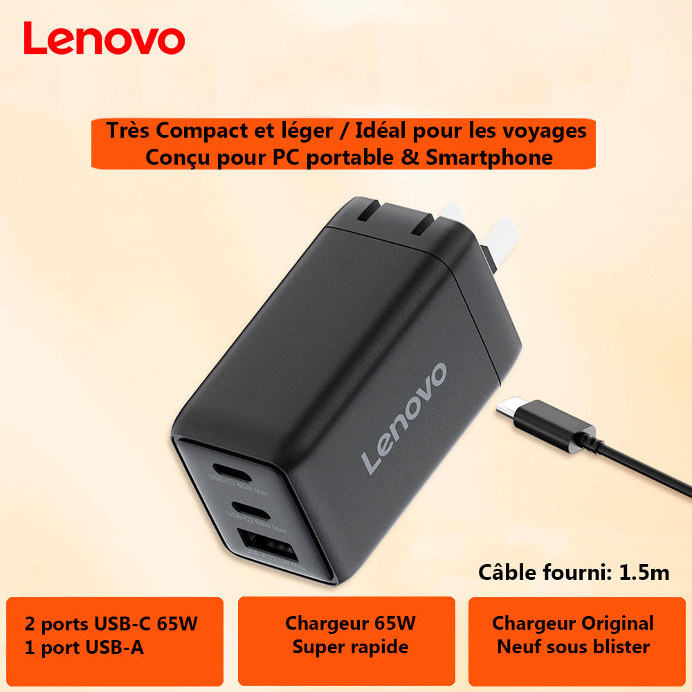 Chargeur Lenovo 65W