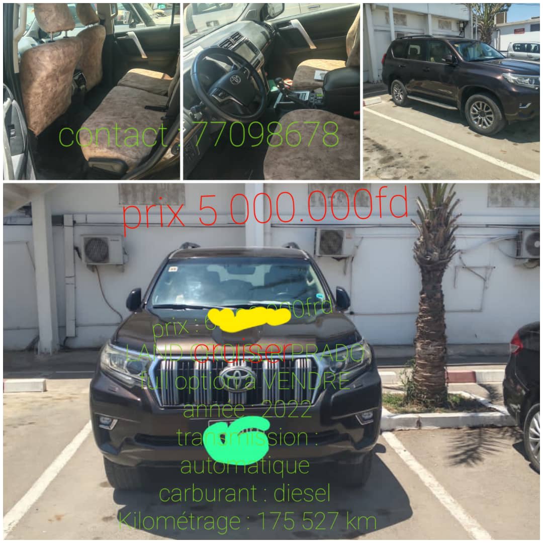 Toyota Land Cruiser Prado 2022, full option, à saisir