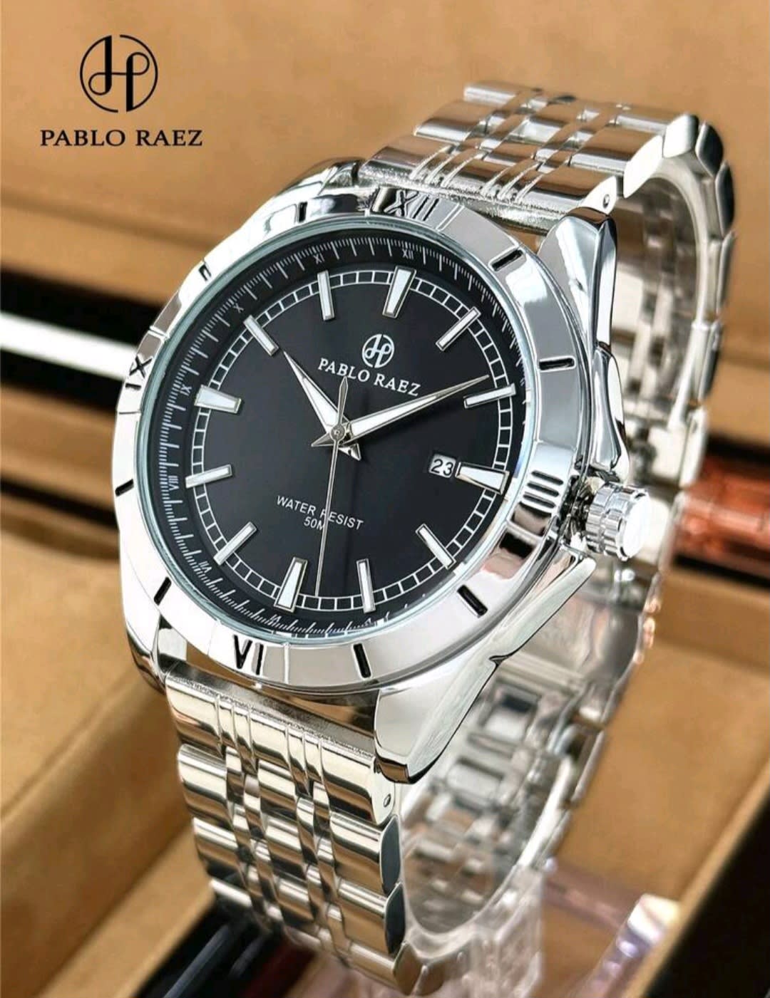 Montre Pablo Raez neuve, cadran vert élégant