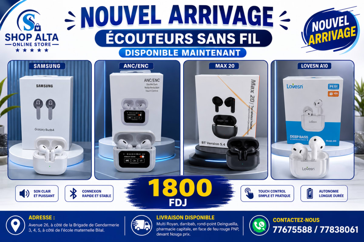 Écouteurs sans fil Bluetooth - plusieurs modèles neufs