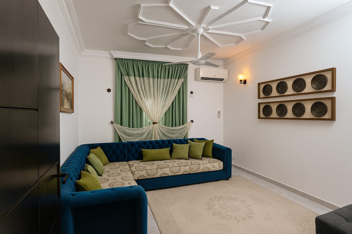 Location villa F5 haramous meublée, climatisé, internet illimité et groupe électrogène