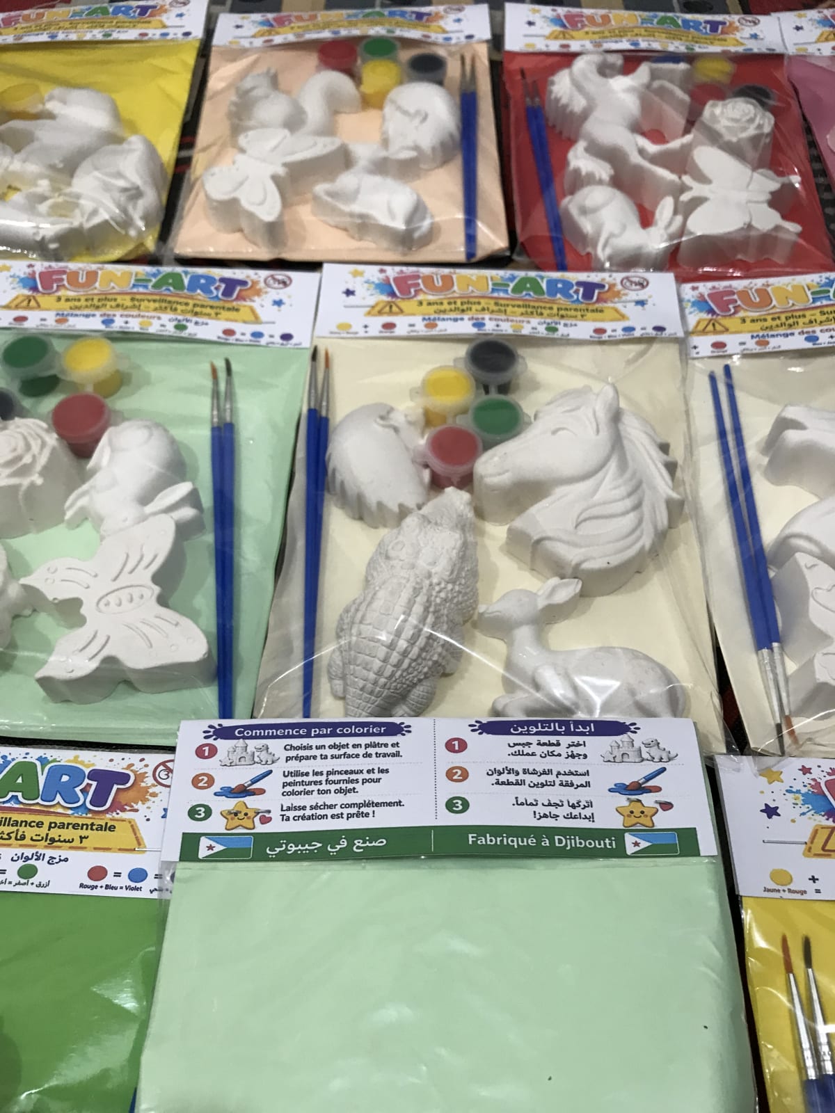 Kit Fun-Art : figurines en plâtre à peindre pour enfants