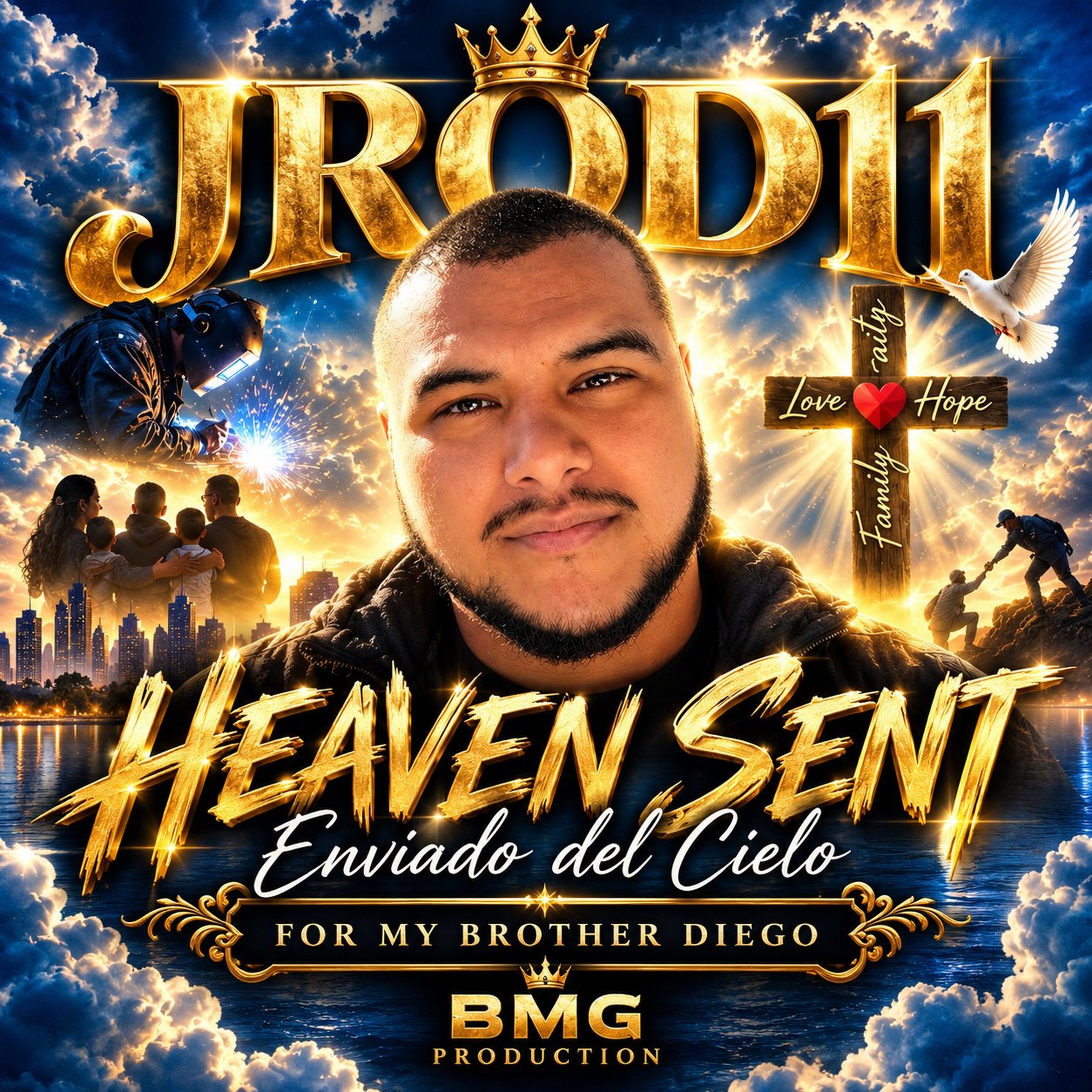 Portada oficial de Heaven Sent, Enviado Del Cielo de JROD11, optimizada para web