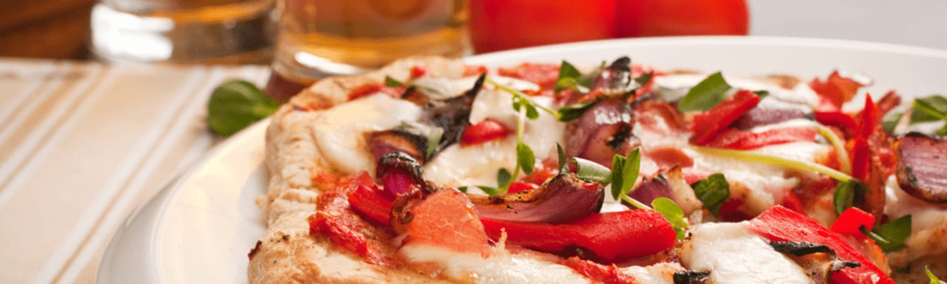Fresh pizza just eat on sale