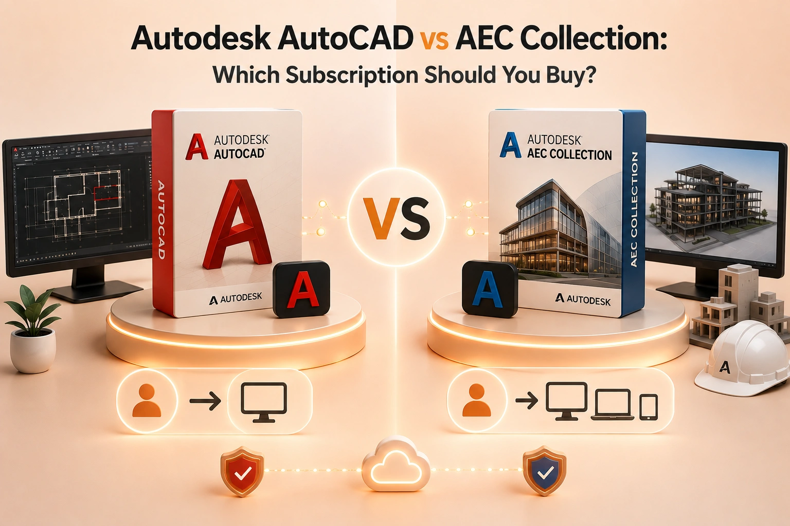 AutoCAD and Autodesk AEC Collection tools compared for design teams
