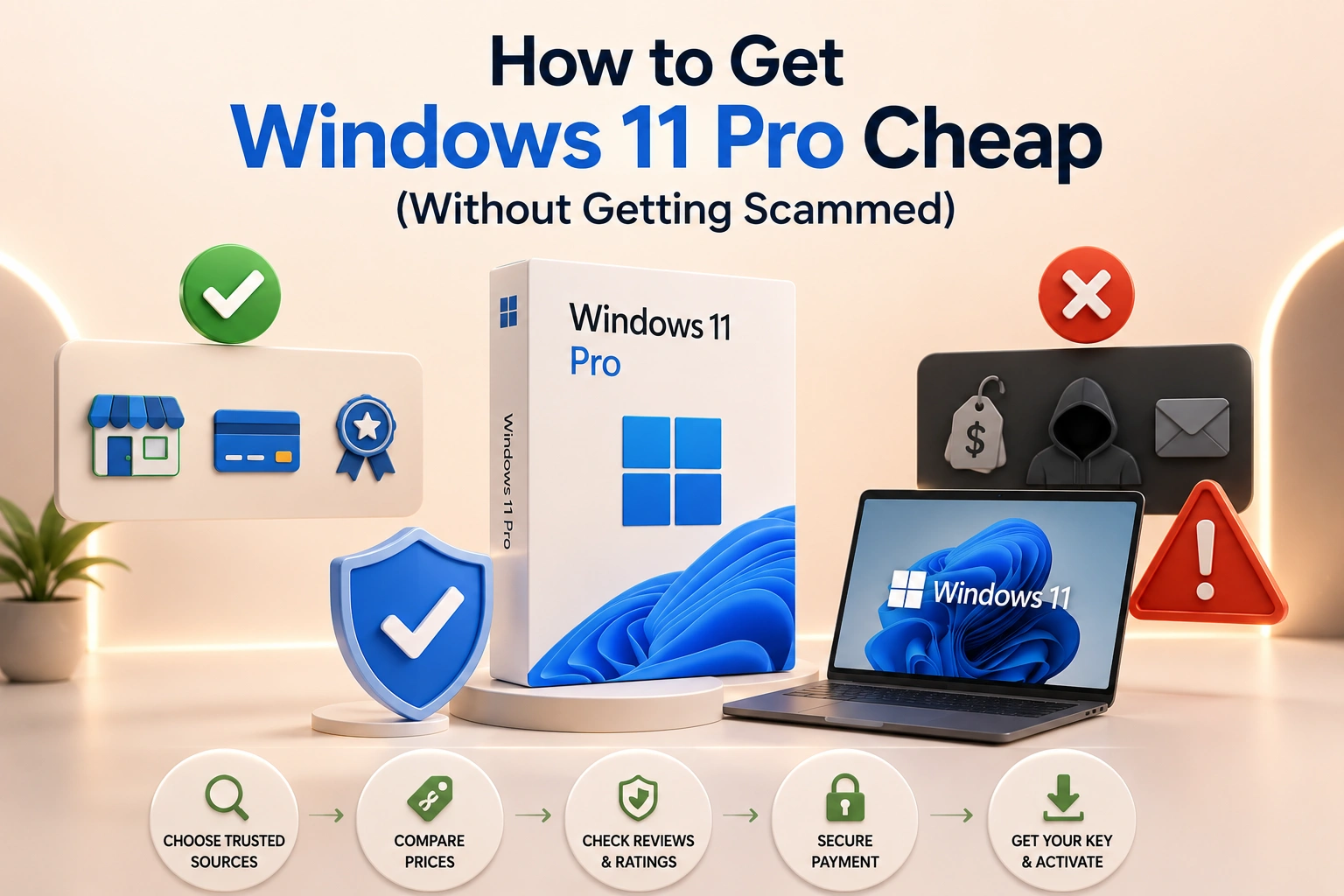 Buying a cheap Windows 11 Pro key safely without getting scammed