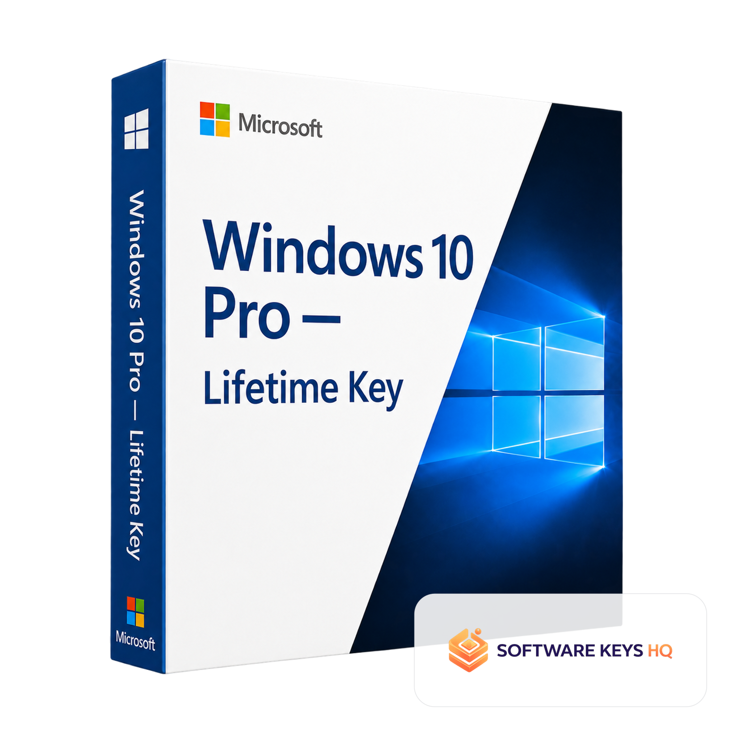 Windows 10 Pro Lifetime Key software box